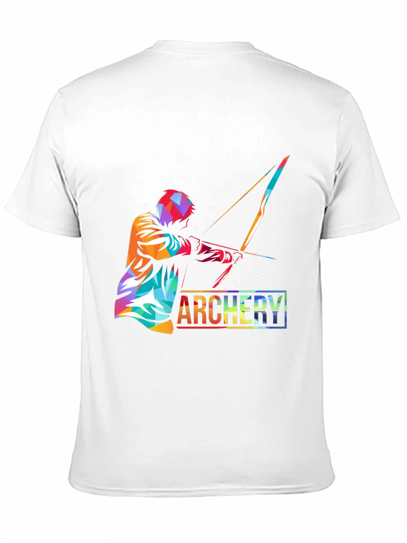 Black Archery Print Black T-Shirt - Unique Design view 11