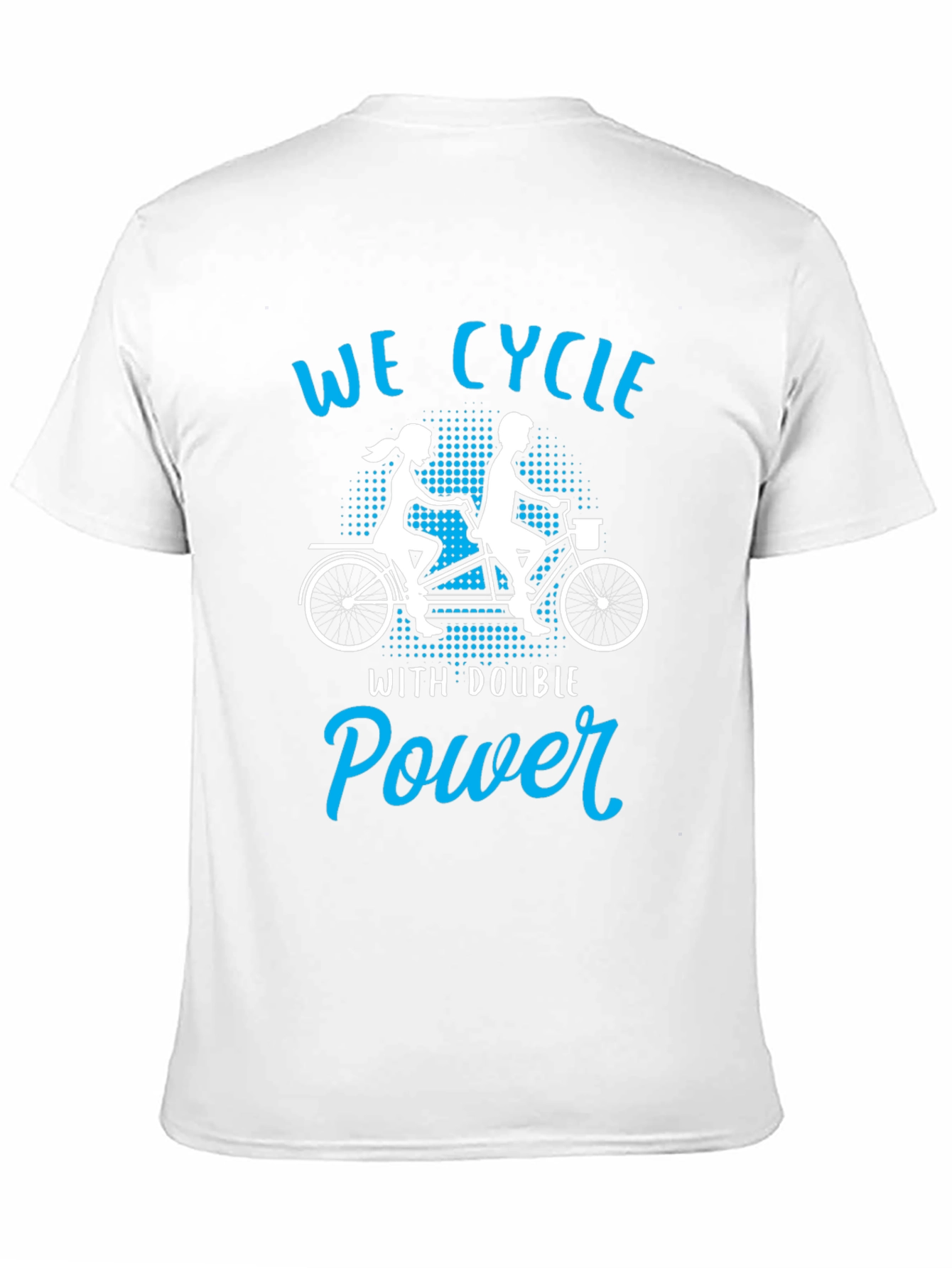 Black We Cycle With Double Power Black T-Shirt view 11