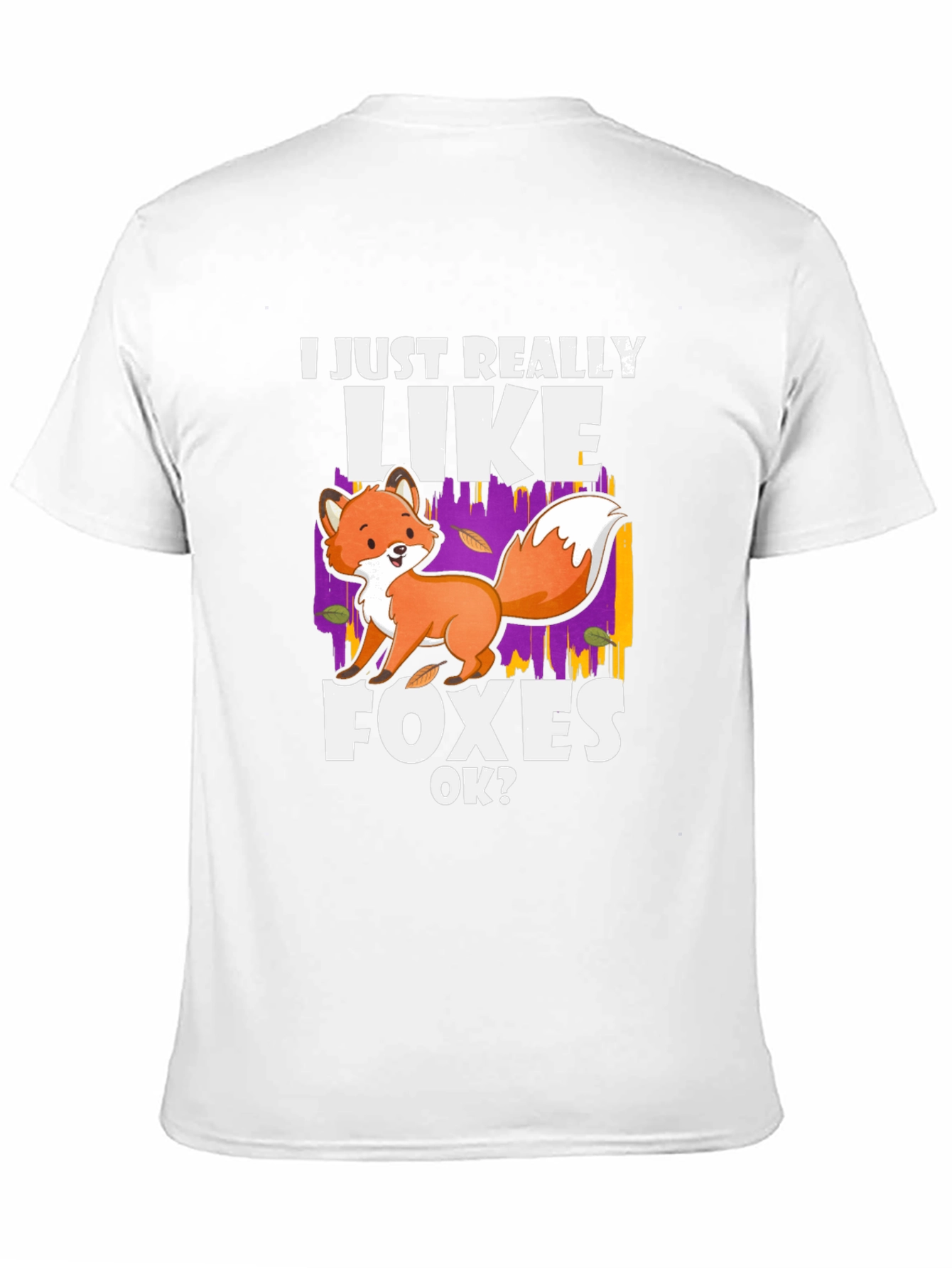 Black I Just Really Like Foxes T-Shirt view 11