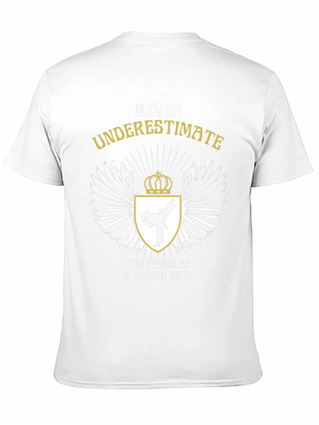 Black Never Underestimate Karate Woman Black T-Shirt view 11