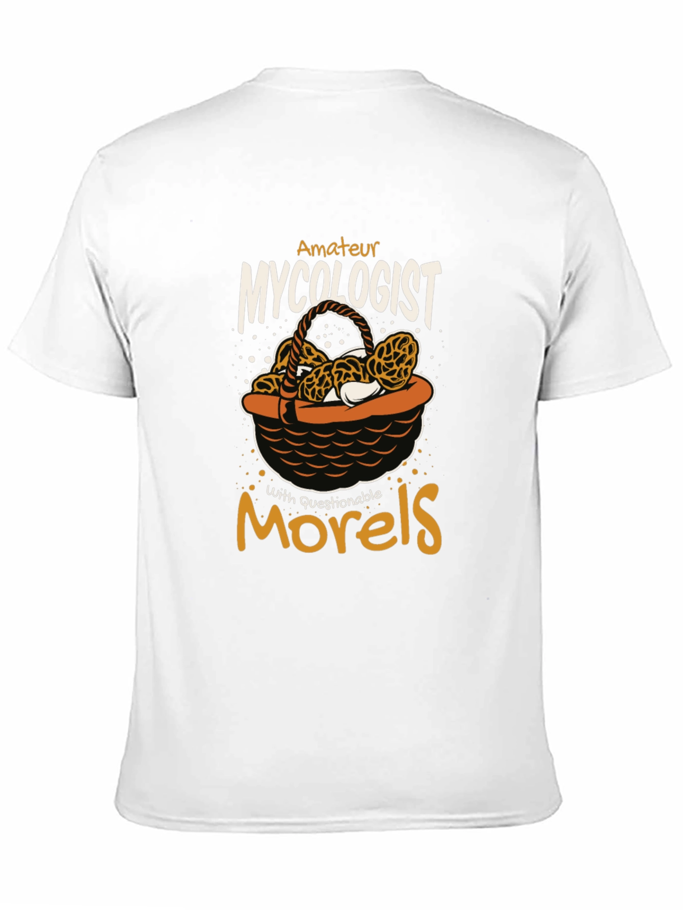 Black Amateur Mycologist Morels T-Shirt view 11