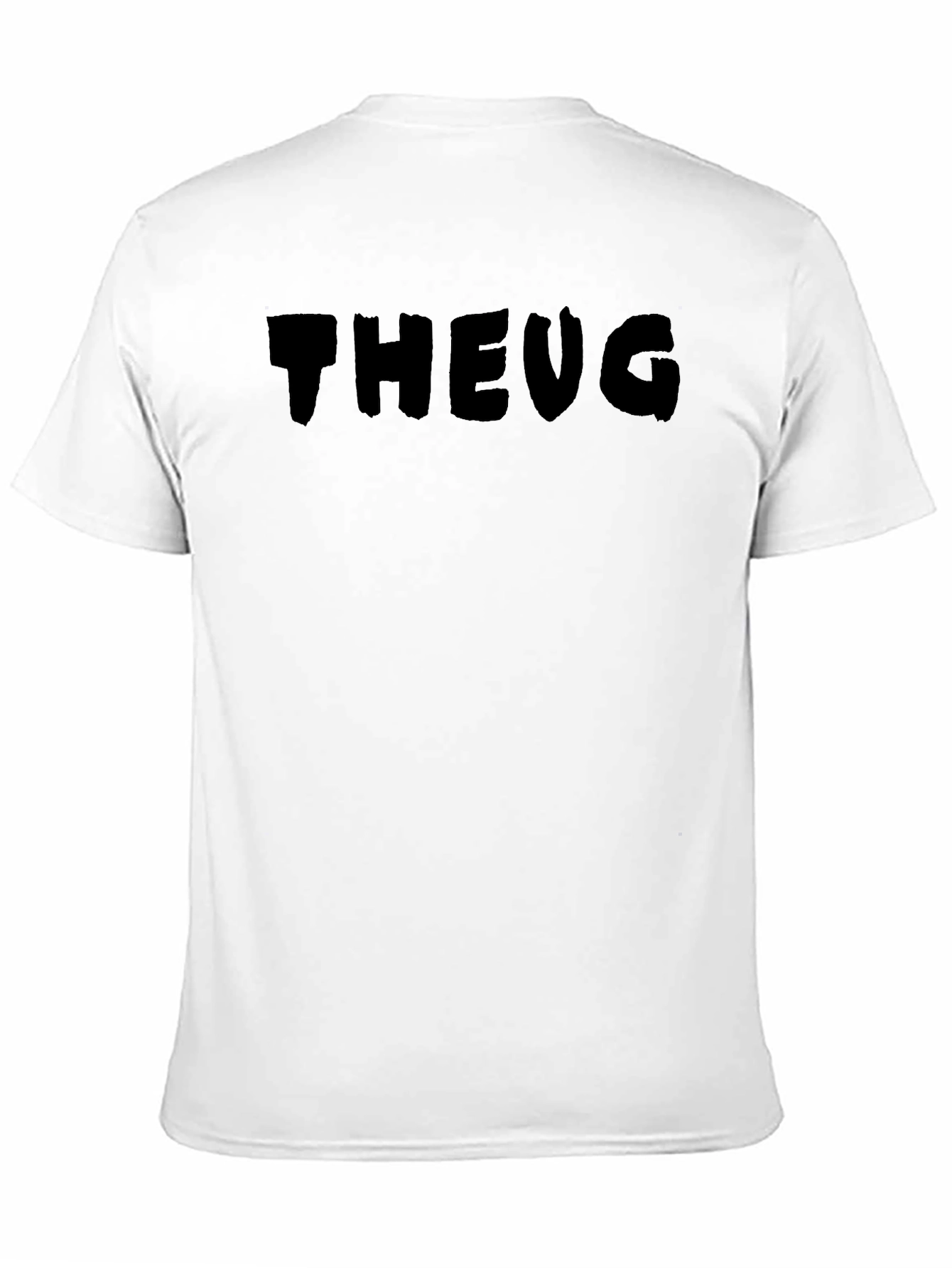 Black Men's Black "THEUG" Graphic T-Shirt view 11