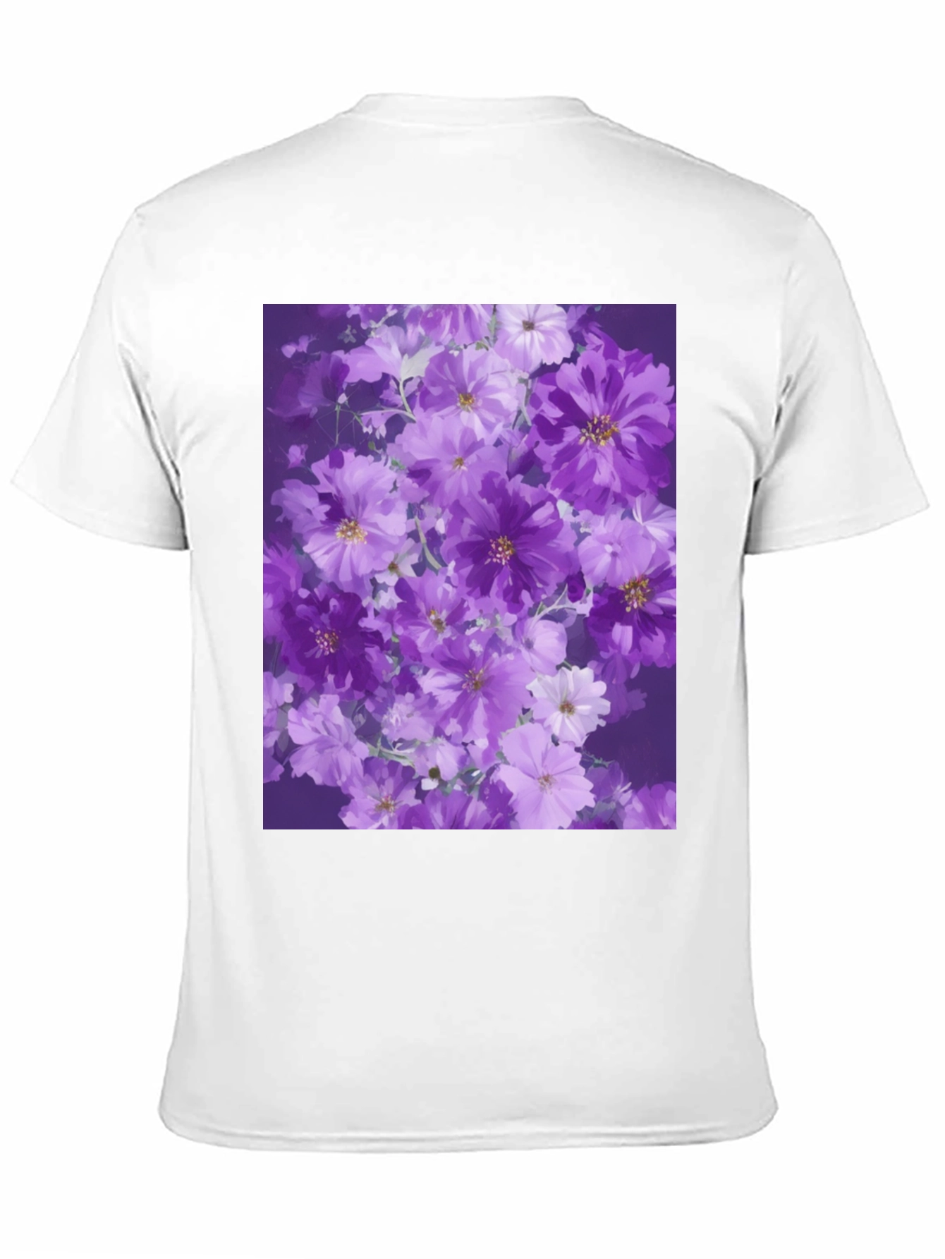 Black Floral Print Black T-Shirt view 11