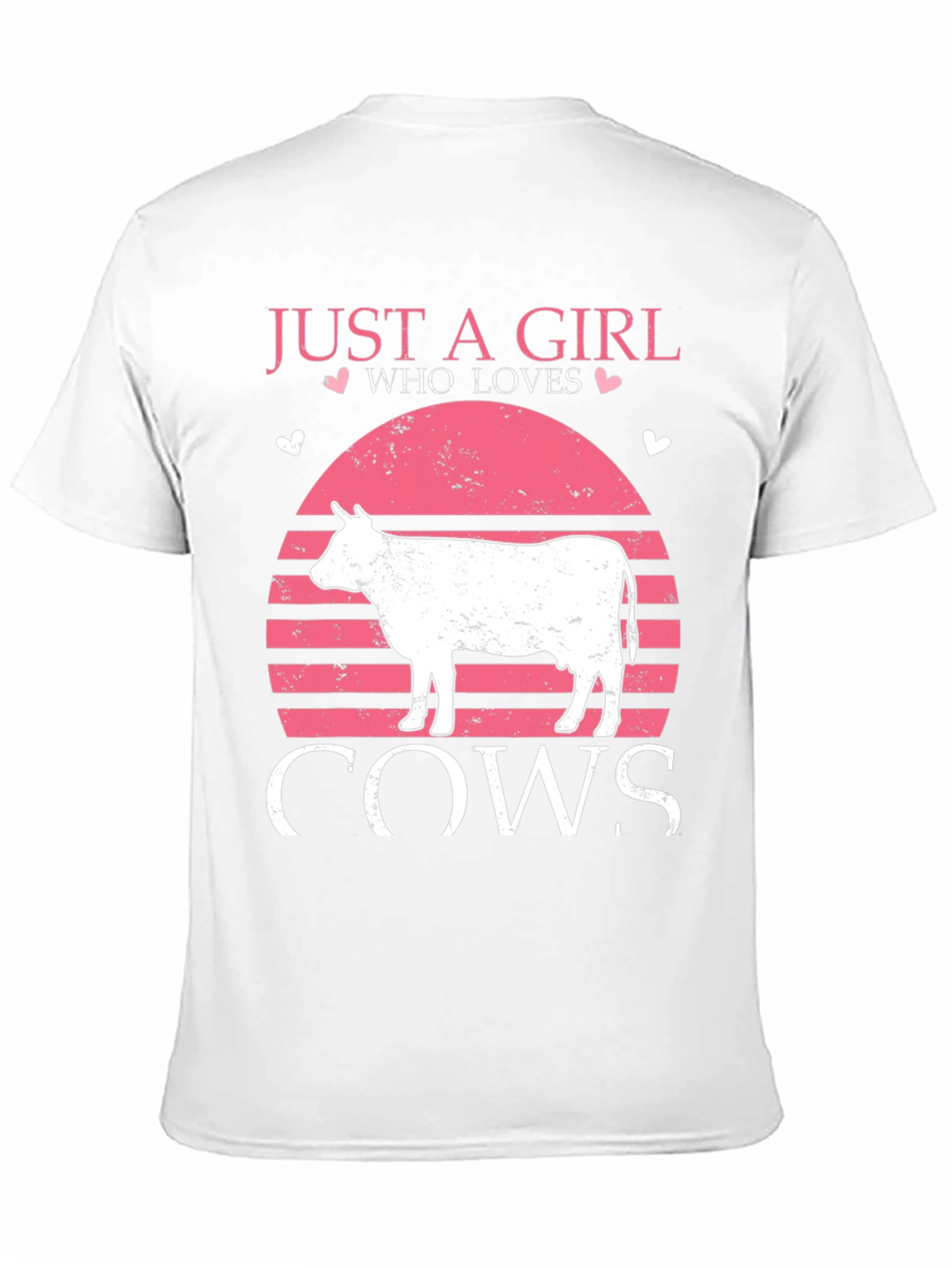 Black Just a Girl Who Loves Cows T-Shirt view 11