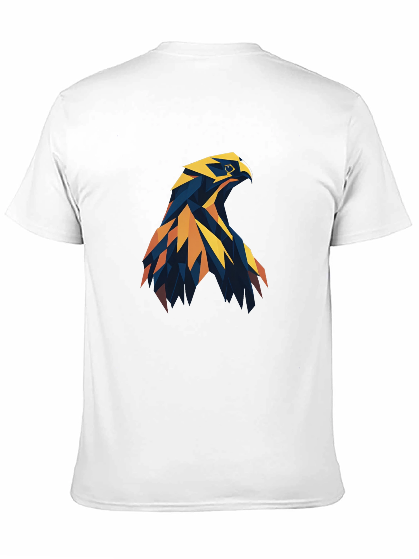 Geometric Eagle Graphic Tee - Stylish Men's Black T-Shirt - 11