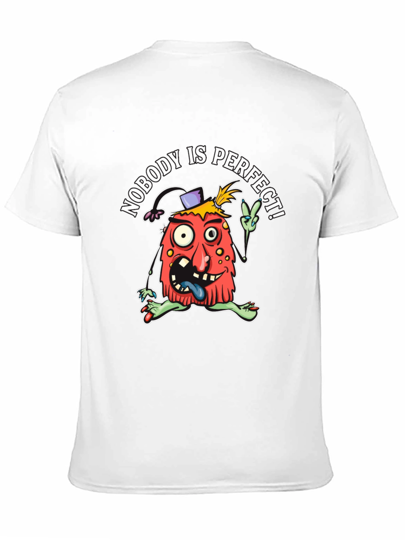 Black Nobody's Perfect T-Shirt - Funny Graphic Tee view 11