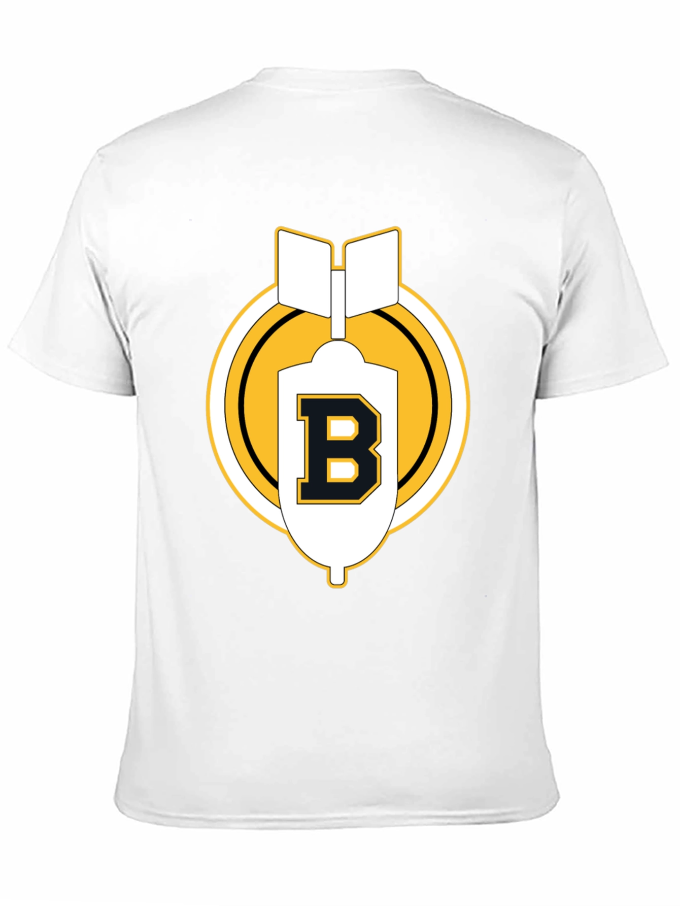 Black Black Tee with B Letter Bomb Graphic view 11