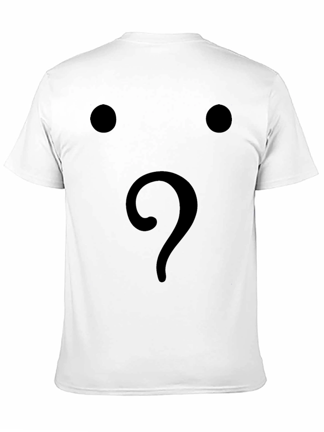 Black Mens Black Question Mark Graphic T-Shirt view 11