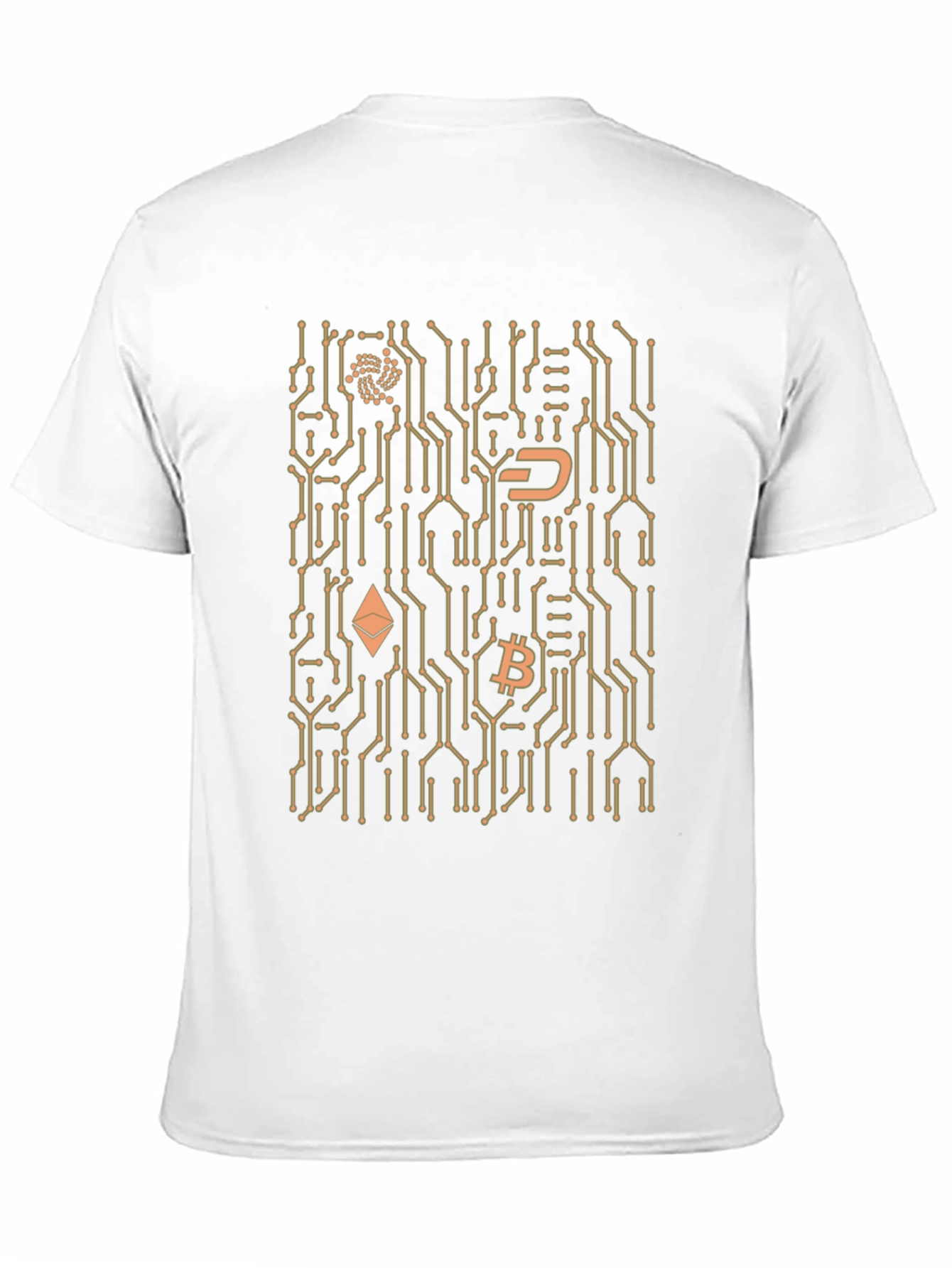 Black Crypto Circuit Board Black T-Shirt view 11