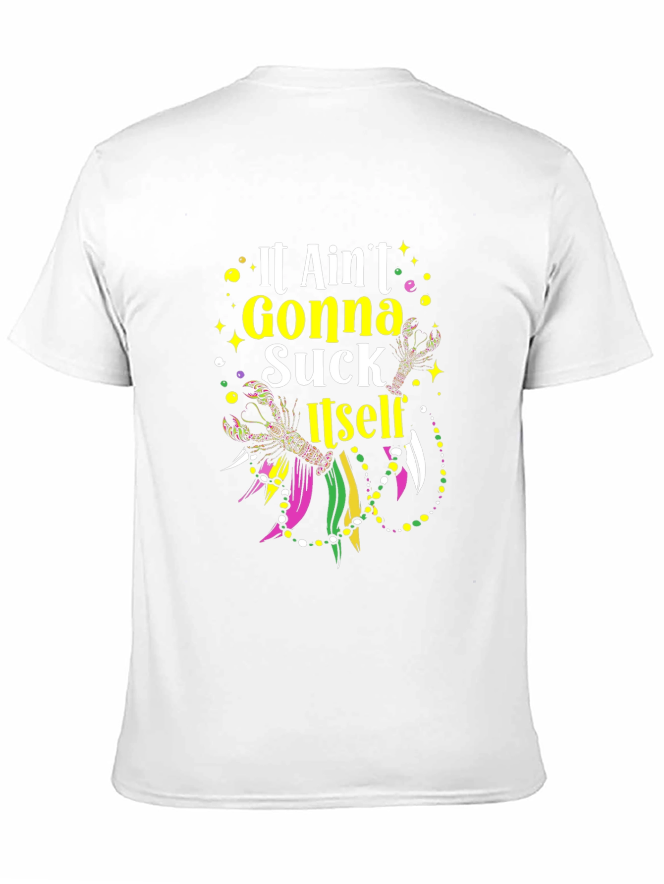 Black Mardi Gras T-Shirt - It Ain't Gonna Suck Itself view 11