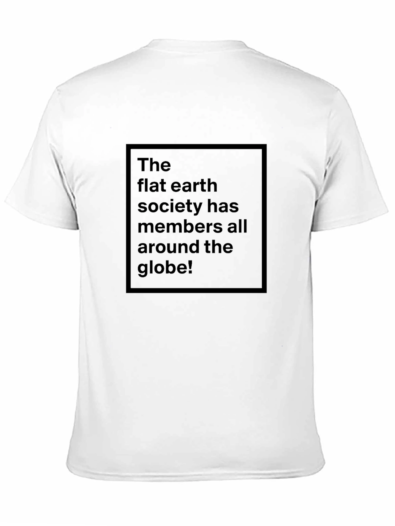 Black Flat Earth Society Tee - Black Humor T-Shirt view 11