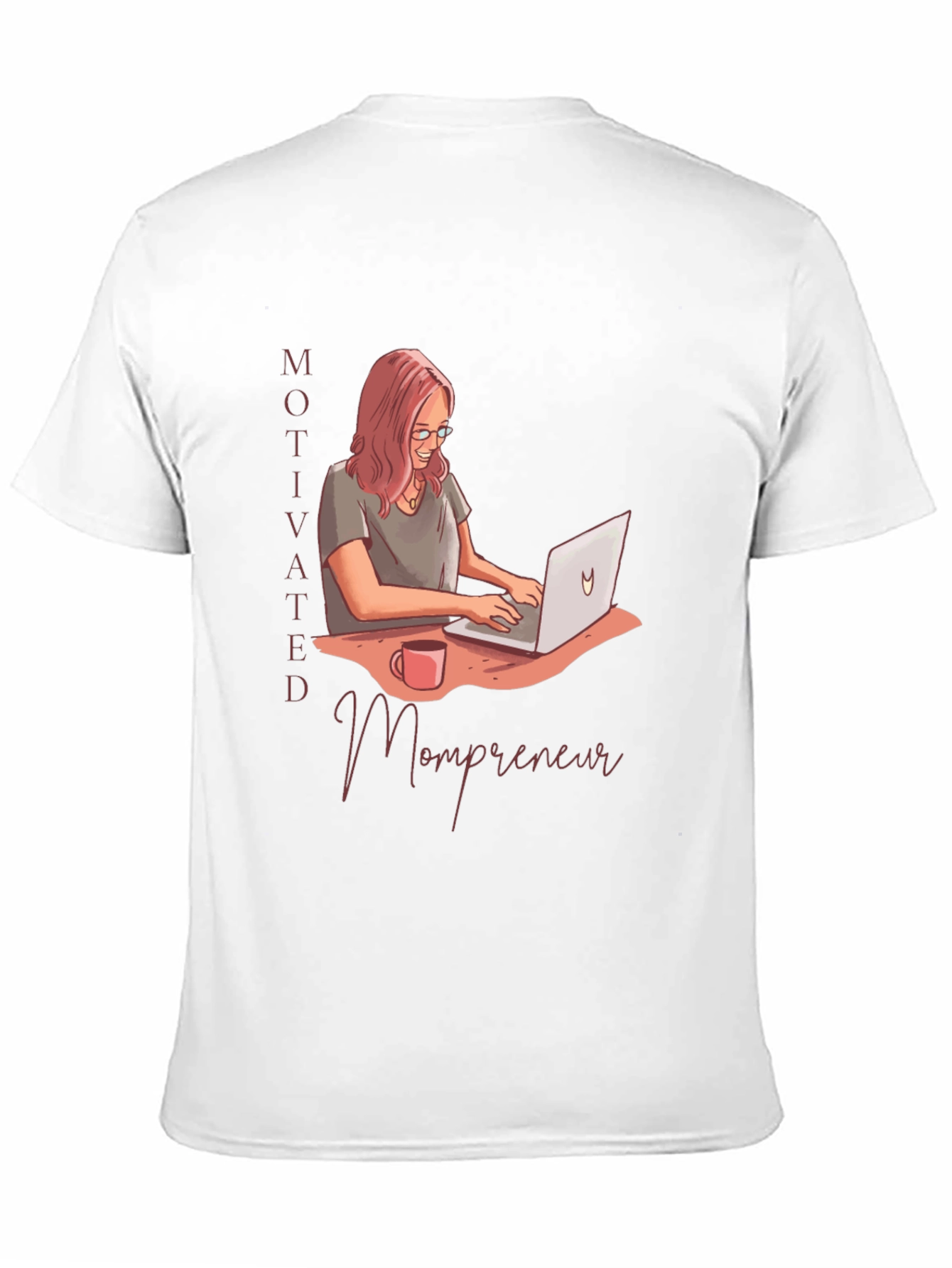 Black Motivated Mompreneur Graphic T-Shirt view 11