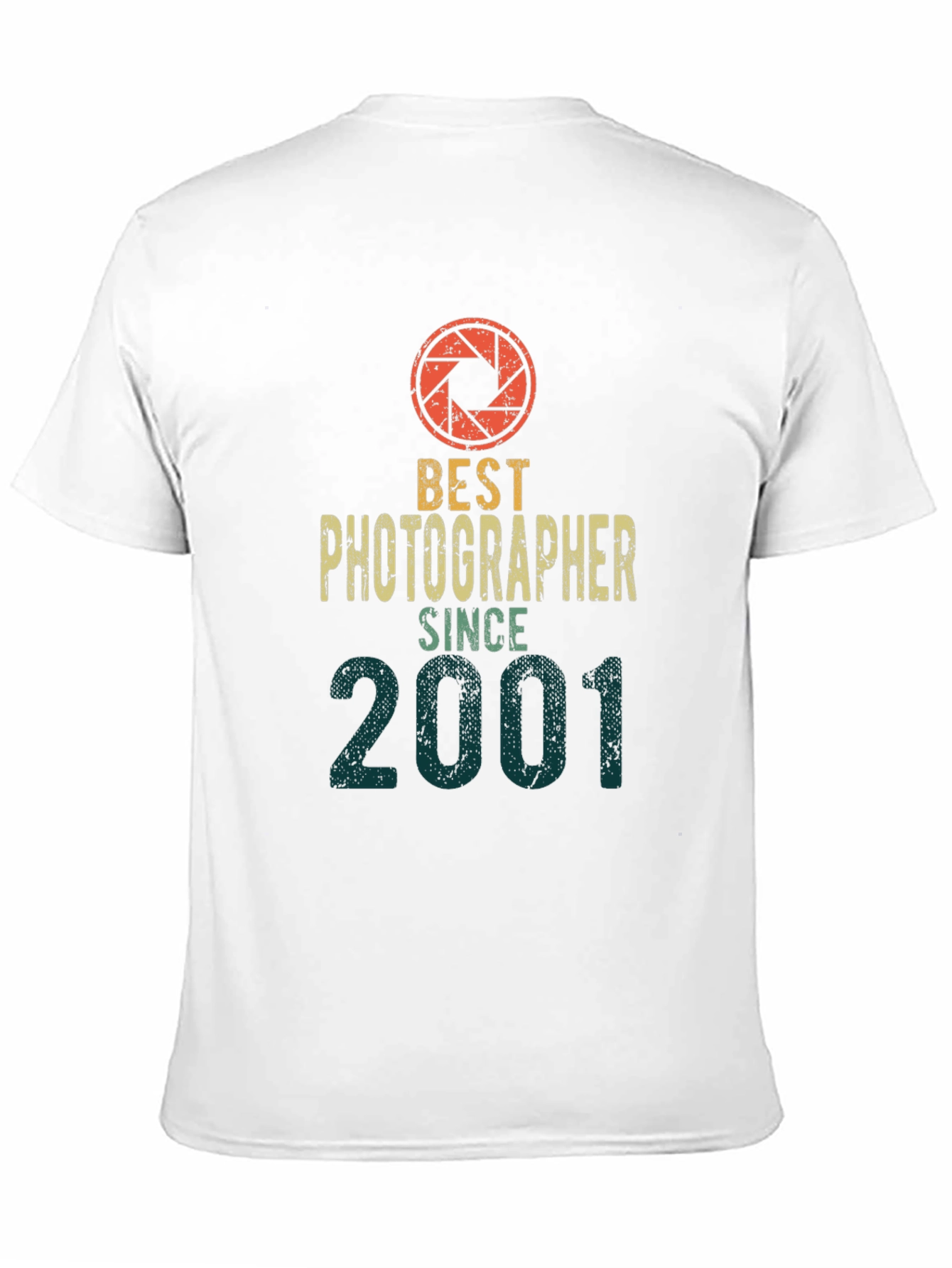 Black Best Photographer Since 2001 T-Shirt - Camera Lens Graphic view 11