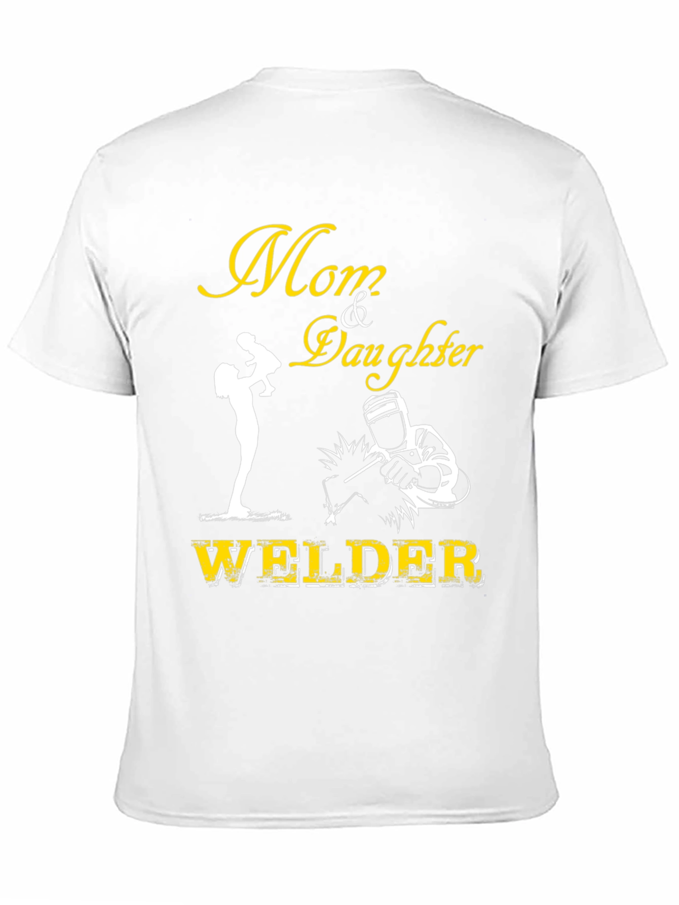 Black Mom & Daughter Welder Graphic Tee - Black view 11