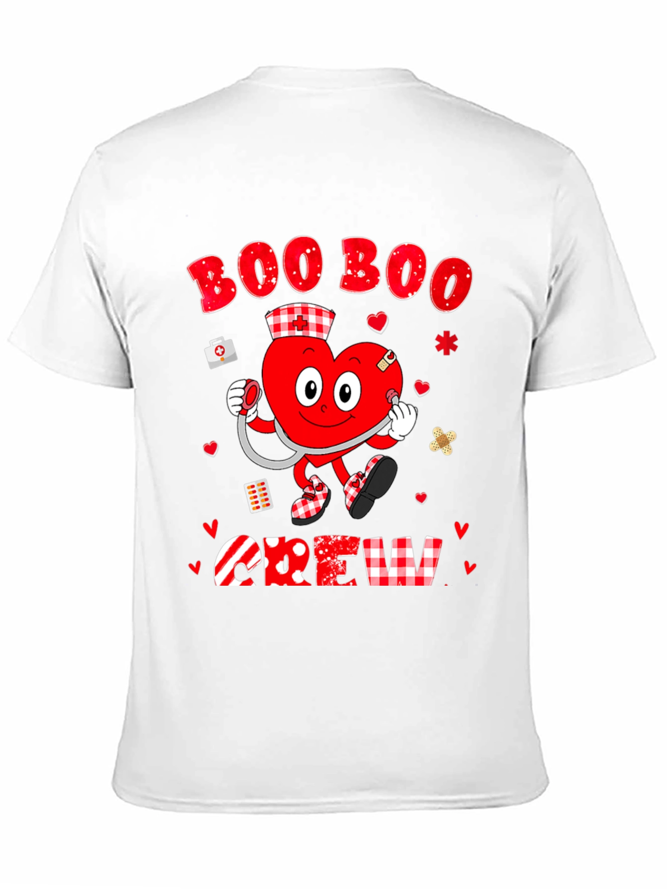 Black Boo Boo Crew Valentine's Day Graphic Tee view 11