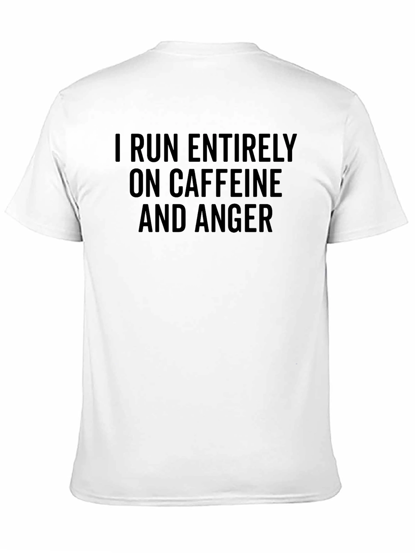 Black Caffeine & Anger T-Shirt - Funny Slogan Tee view 11