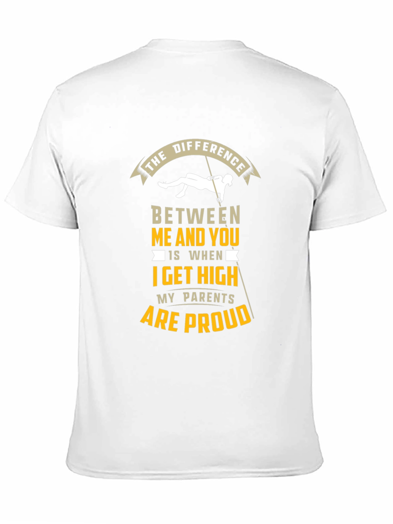 Black High Altitude Humor T-Shirt - 'The Difference' Tee view 11