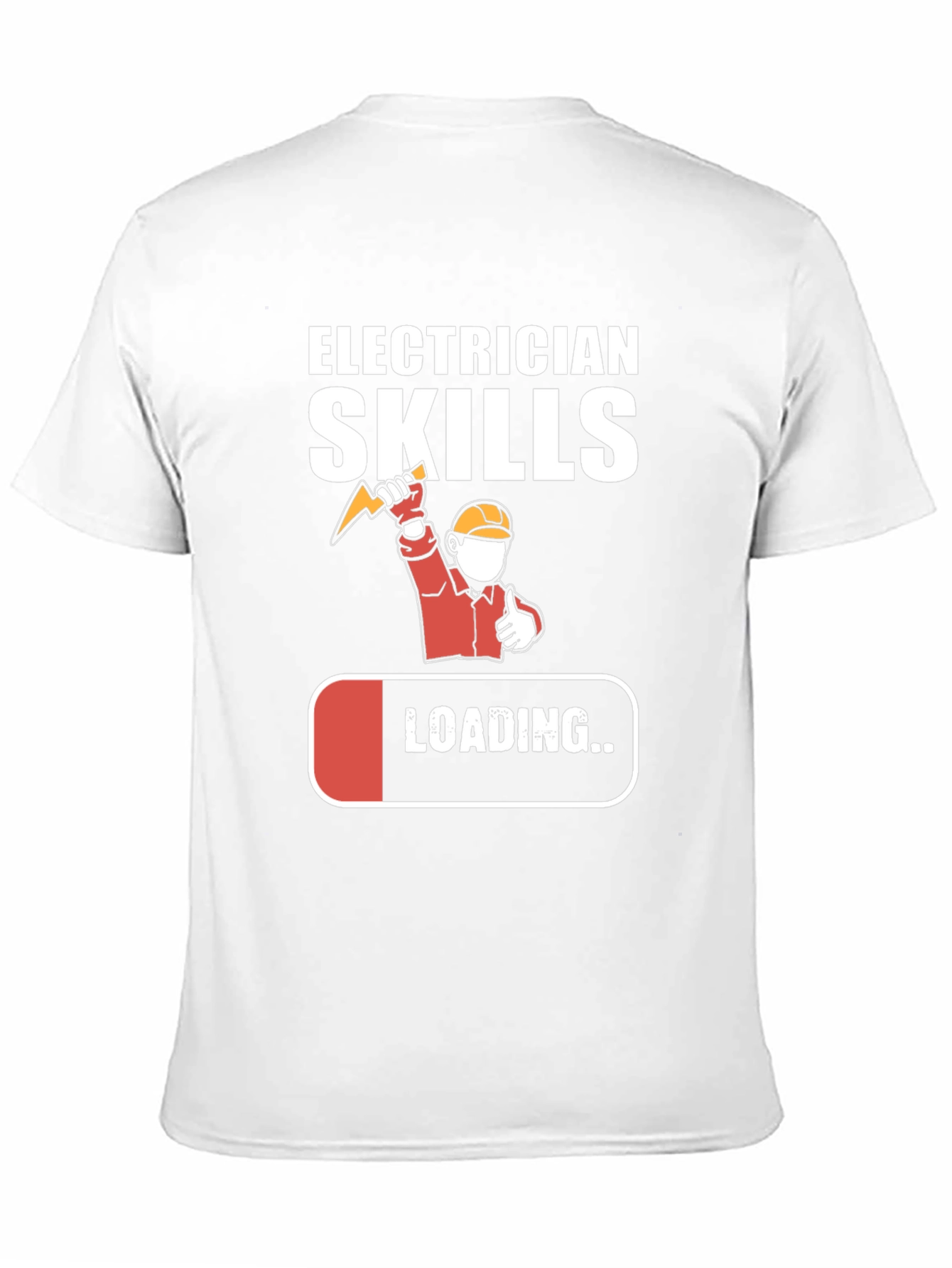 Black Electrician Skills Loading T-Shirt Funny Gift view 11