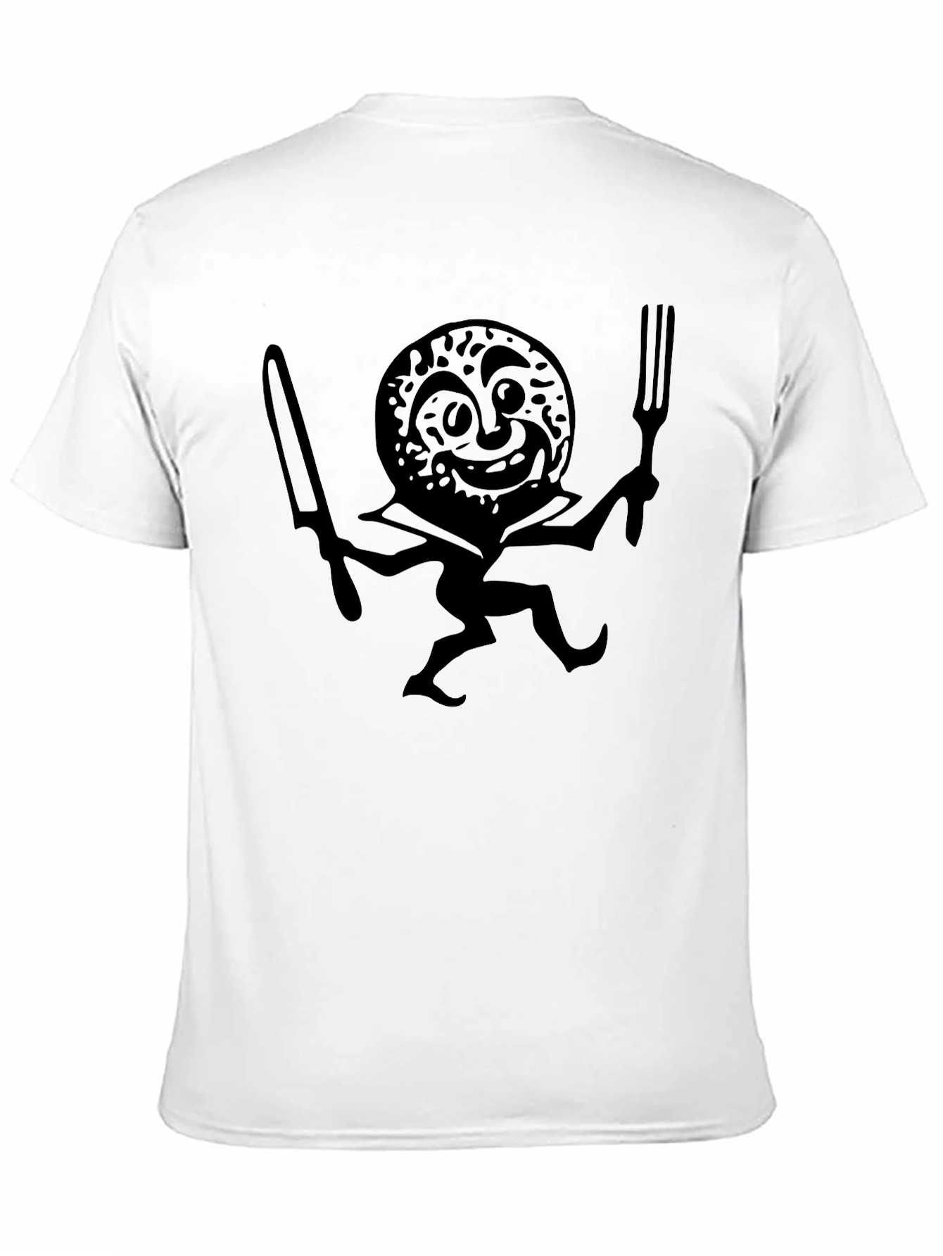 Black Whimsical Donut Chef Graphic T-Shirt view 11