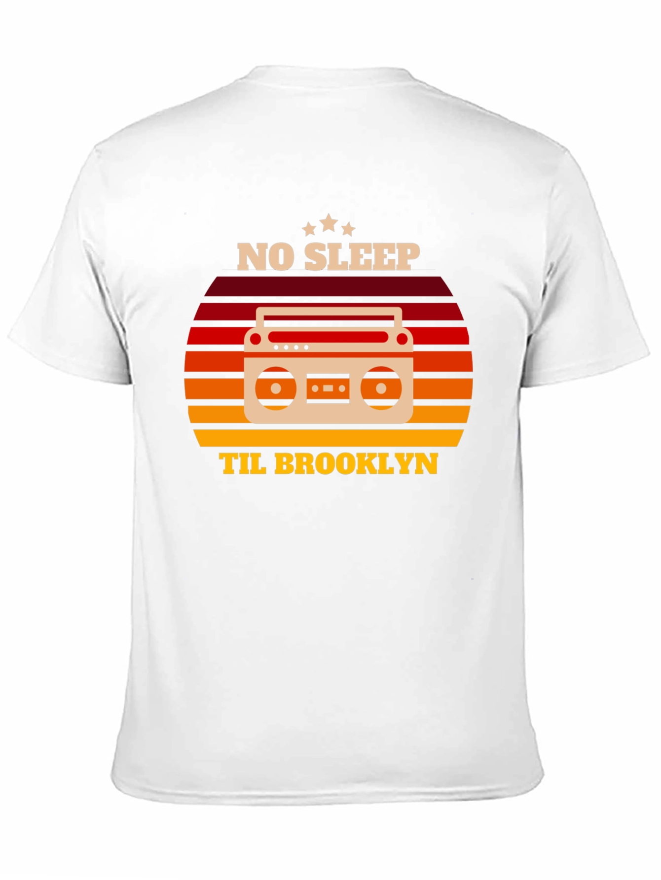 Black No Sleep Til Brooklyn Retro Graphic Tee view 11