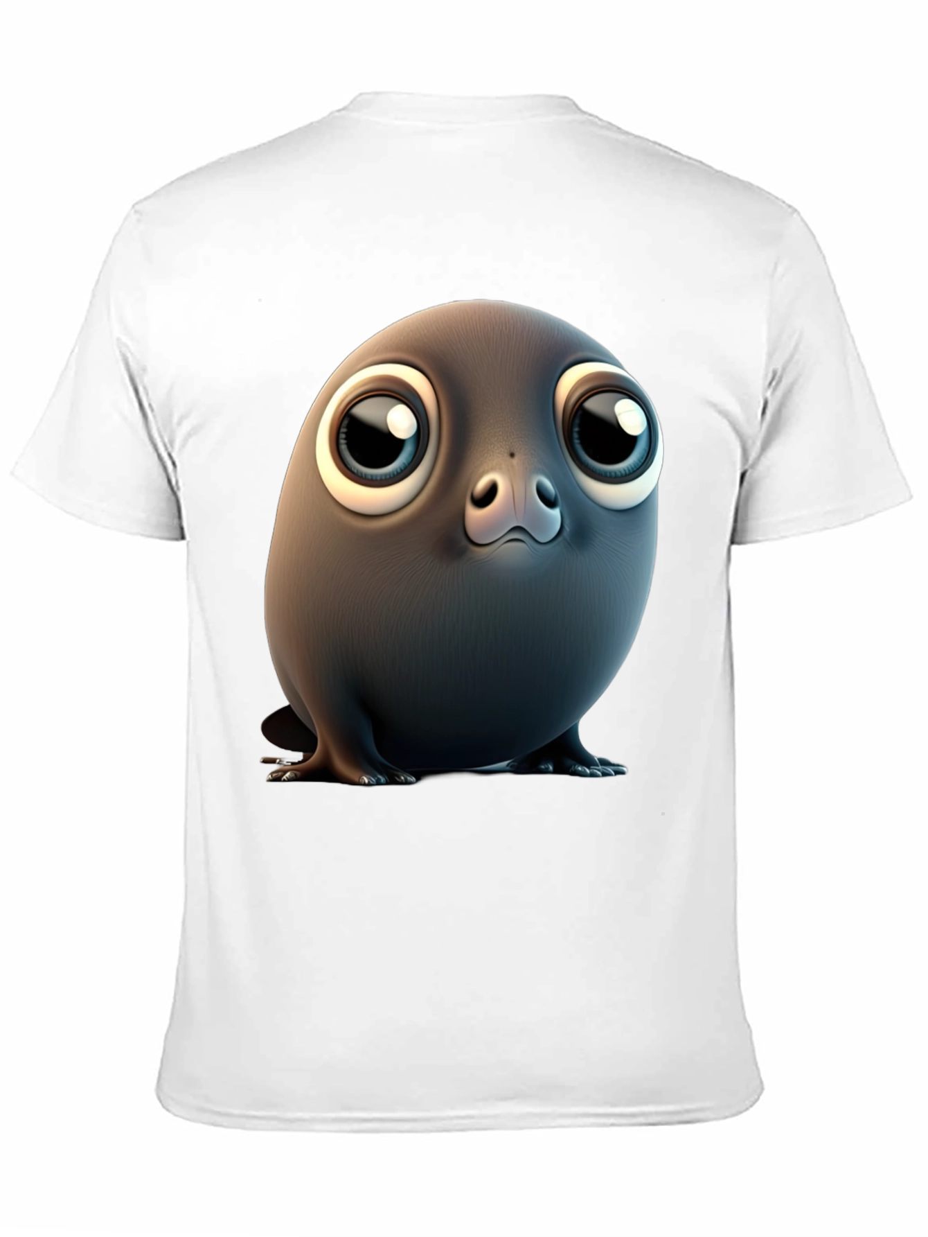 Black Seal Pup Graphic Tee - Black Cotton Blend view 11