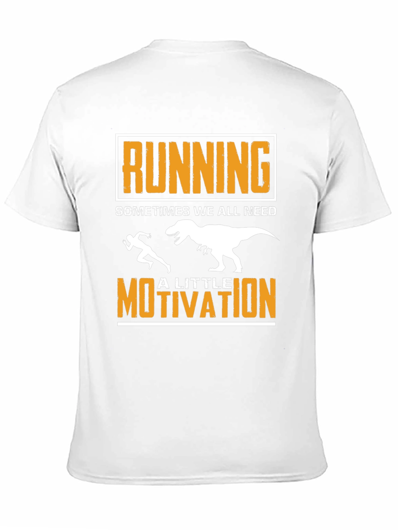 Black Running Motivation T-Shirt Funny Dino Tee view 11