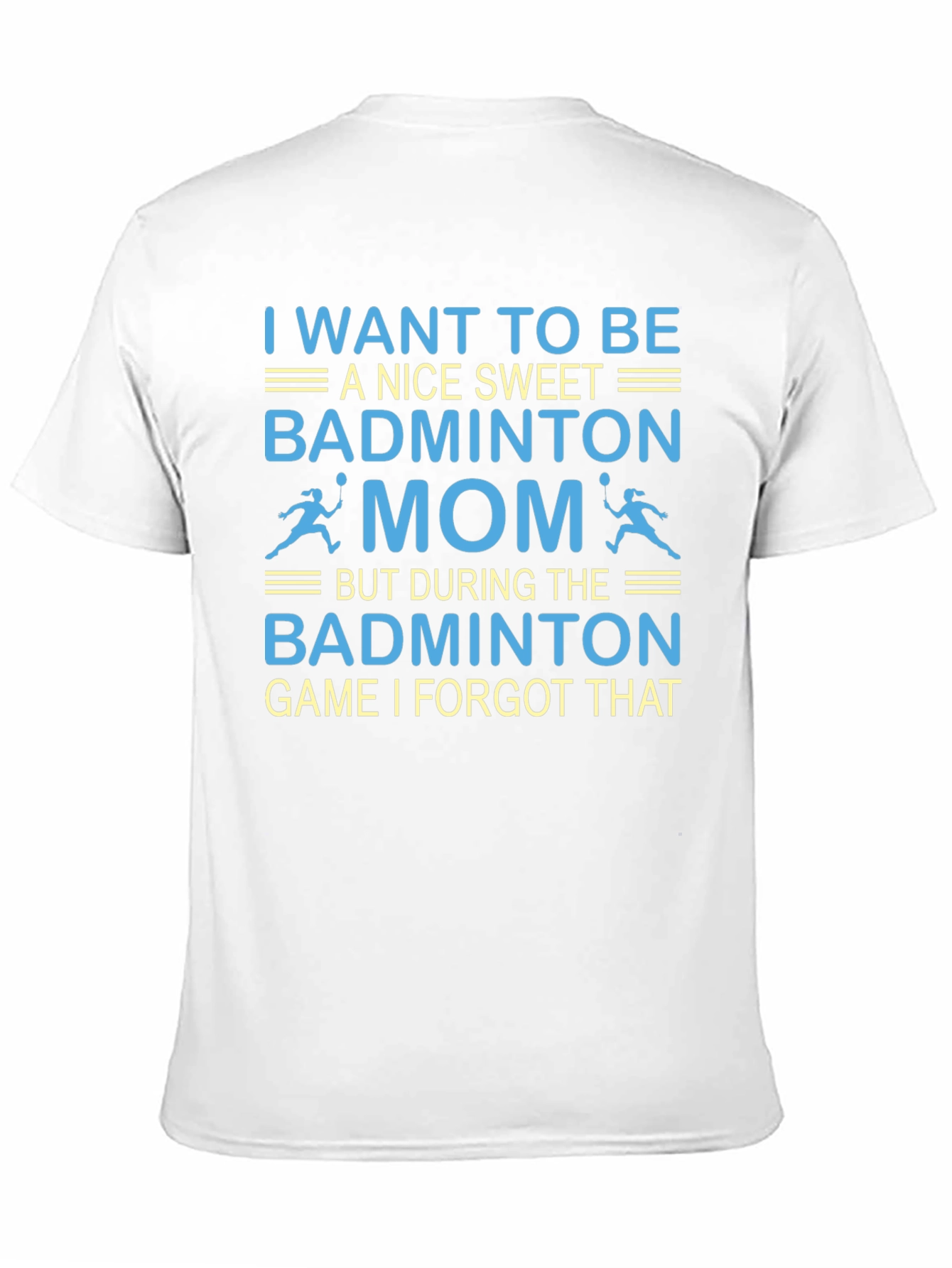 Black Badminton Mom T-Shirt - Funny Game Day Tee view 11