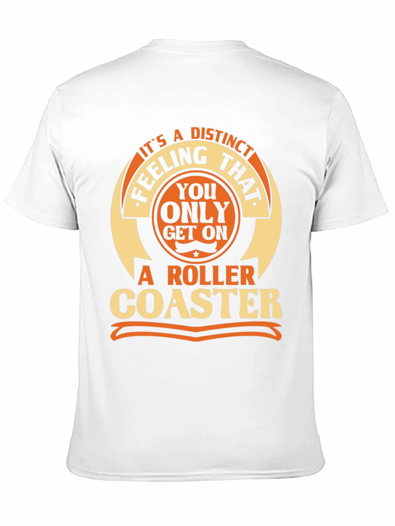 Black Distinct Roller Coaster Feeling T-Shirt view 11