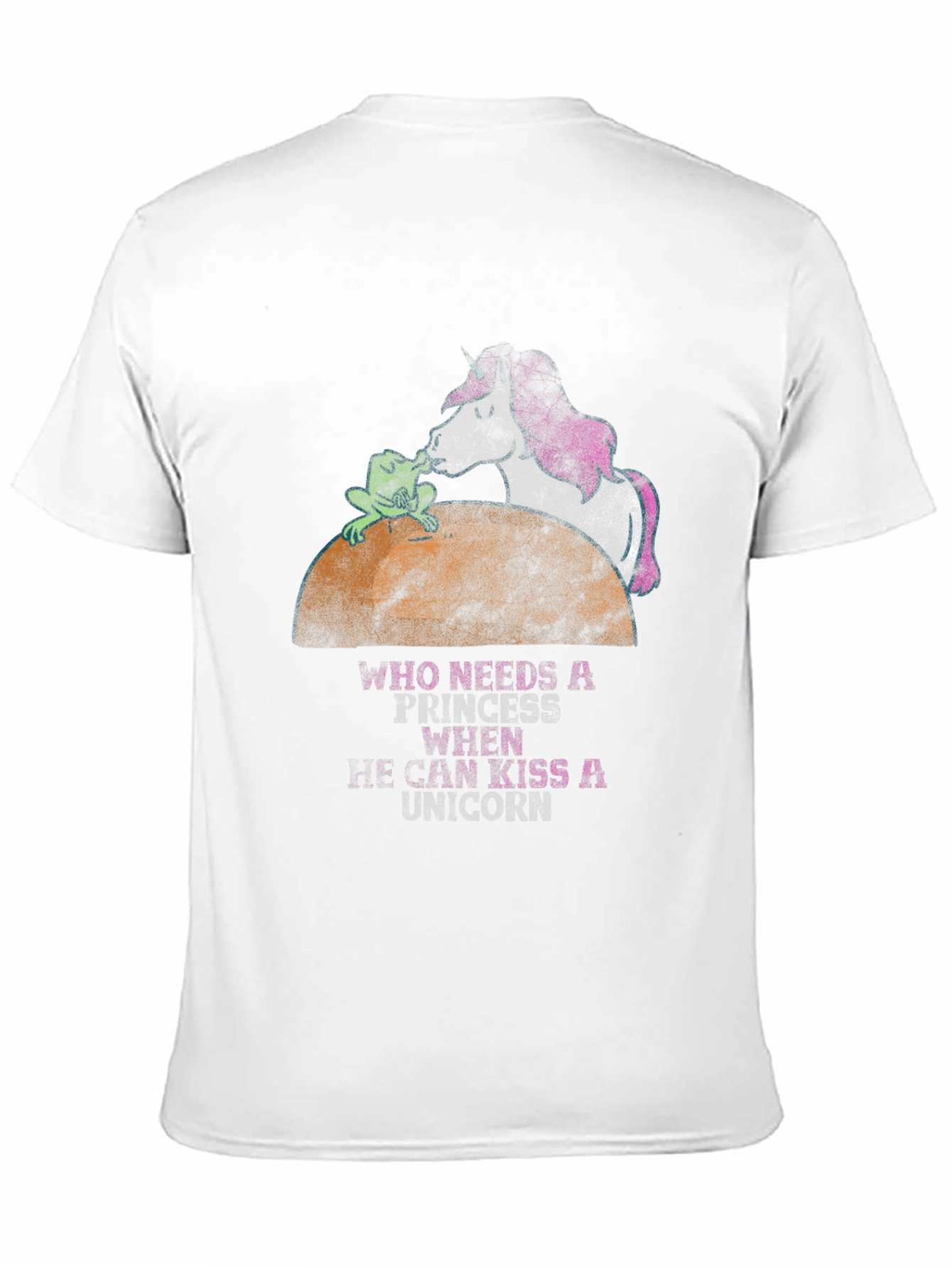 Black Frog Kissing Unicorn Graphic Tee view 11