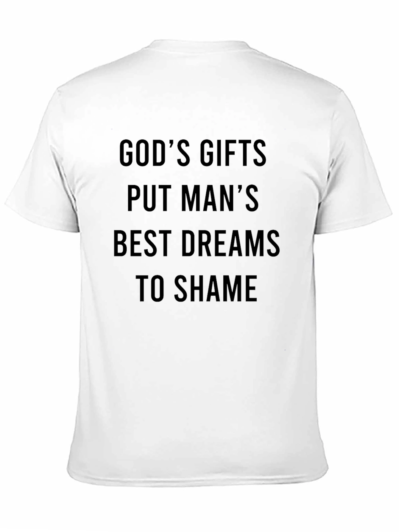 Black God's Gifts T-Shirt - Men's Black Crew Neck view 11