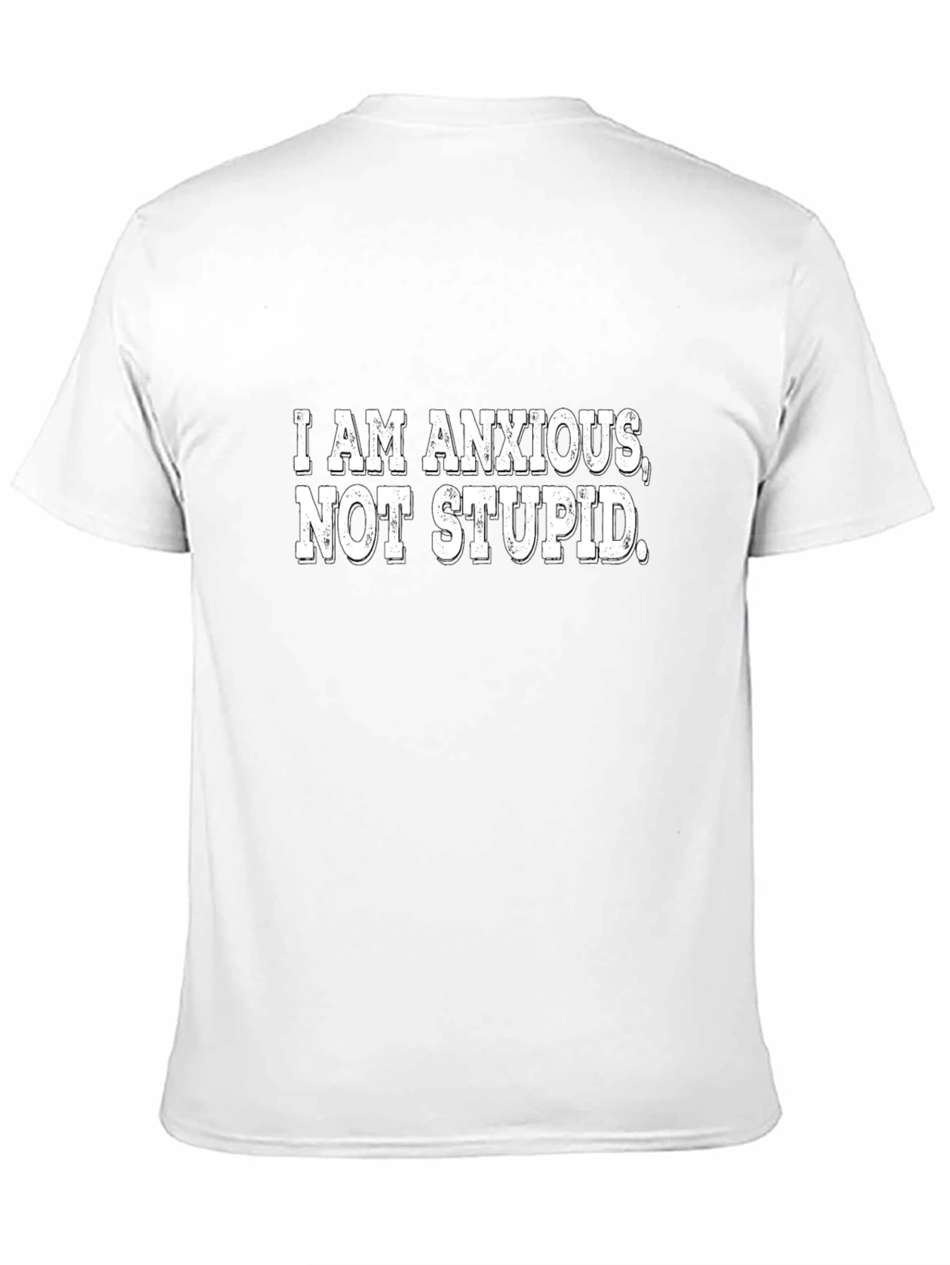 Black Anxious Not Stupid Graphic Tee view 11