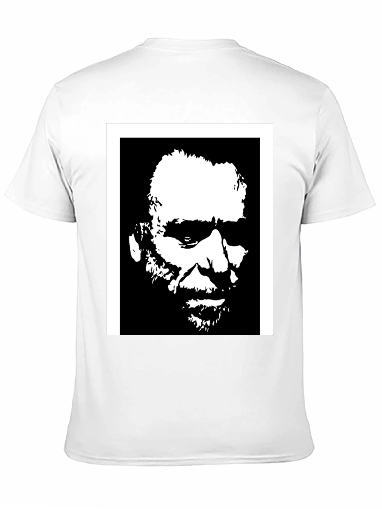 Black Black T-Shirt with Portrait Graphic view 11