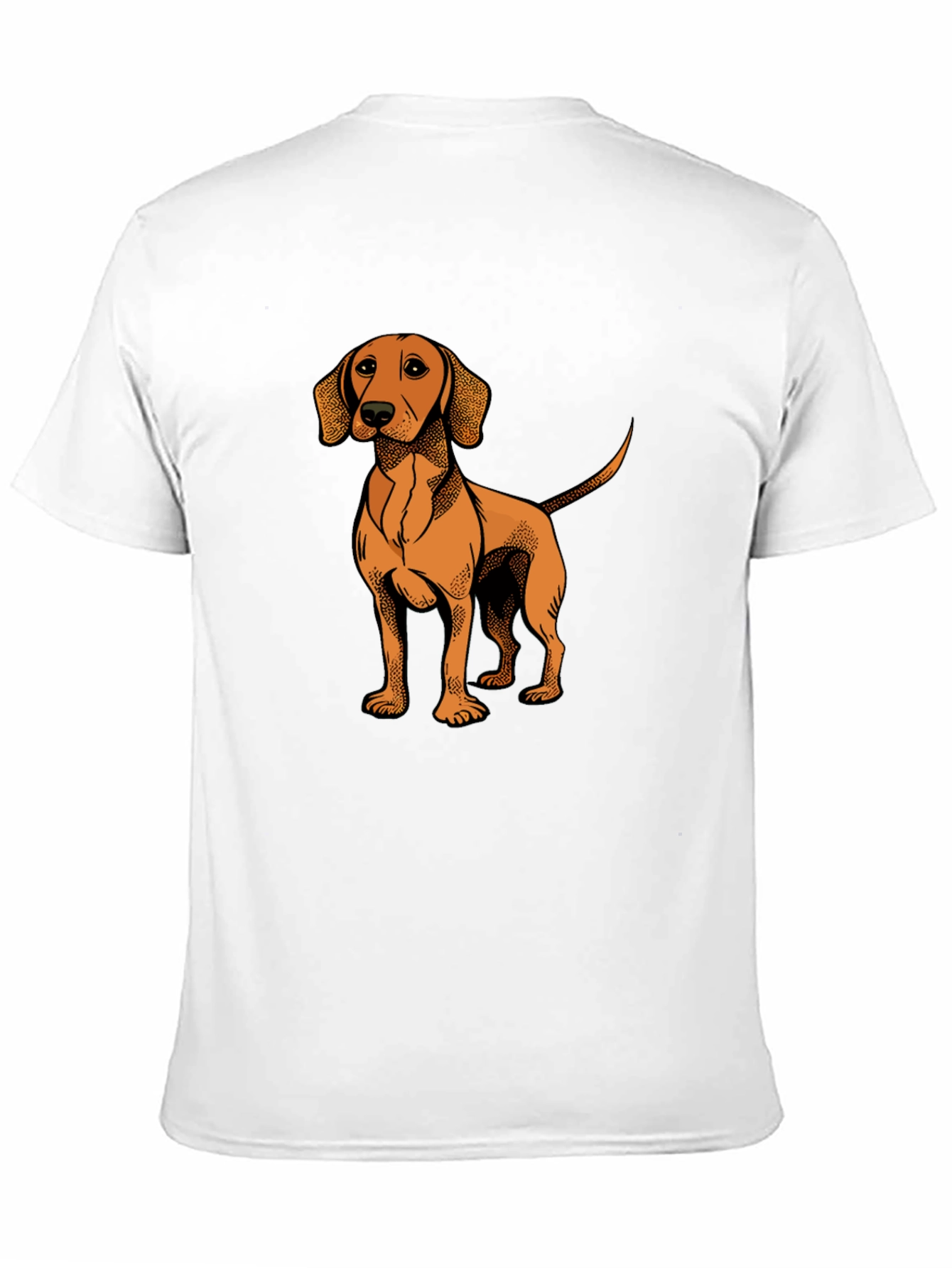 Black Dog Graphic T-Shirt - Men's Black Cotton Tee view 11
