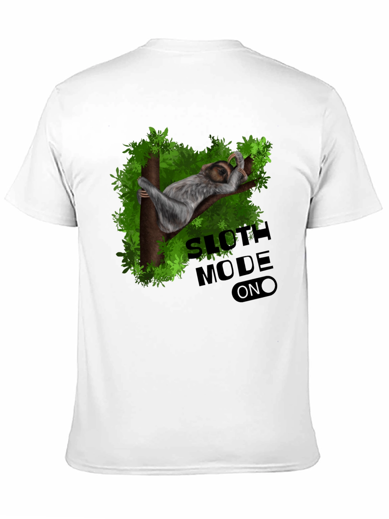 Black Sloth Mode On Graphic T-Shirt - Relaxed Fit view 11