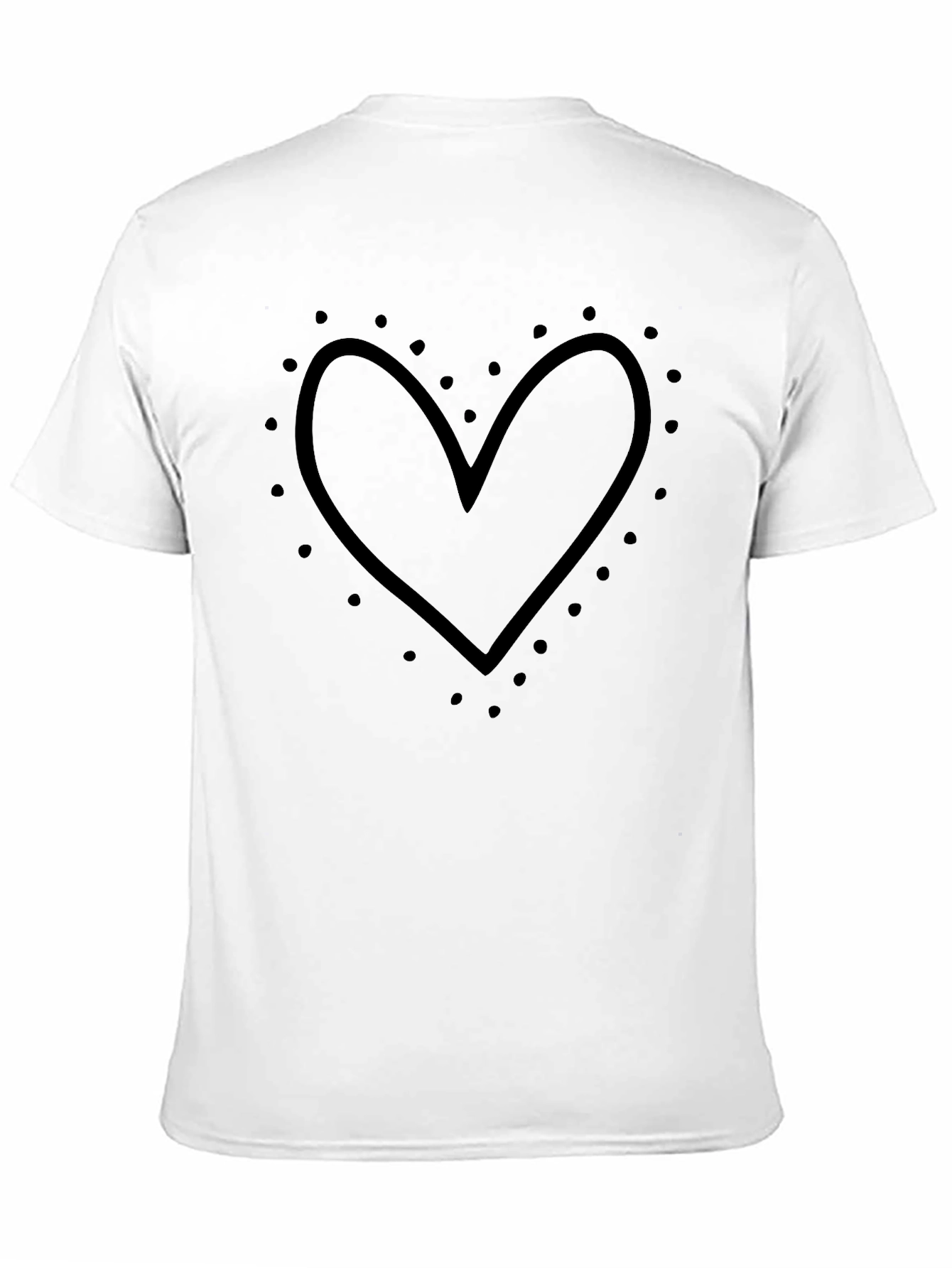 Black Black Heart Tee - Stylish Casual Wear view 11