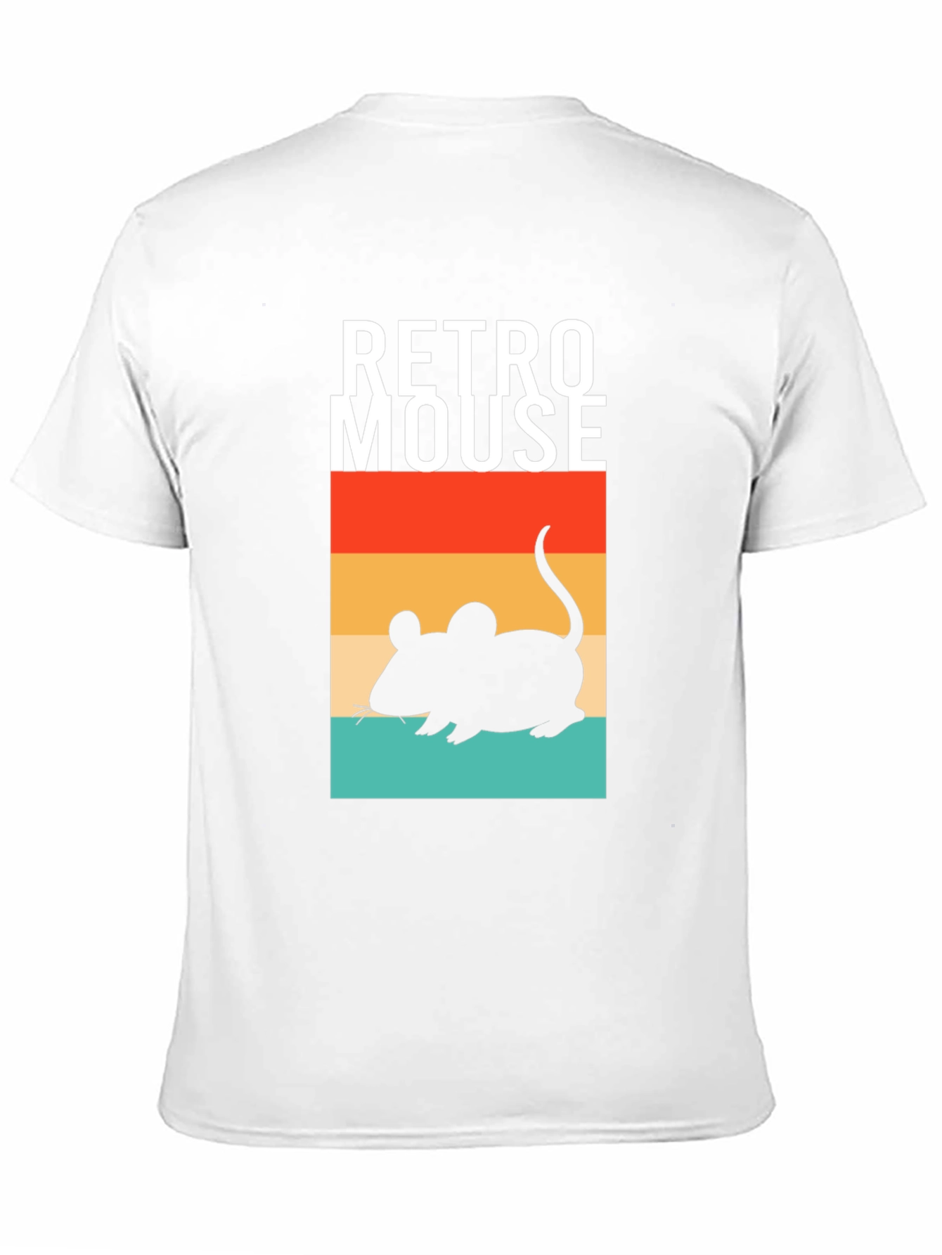 Black Retro Mouse Graphic T-Shirt - Vintage Style Black Tee view 11