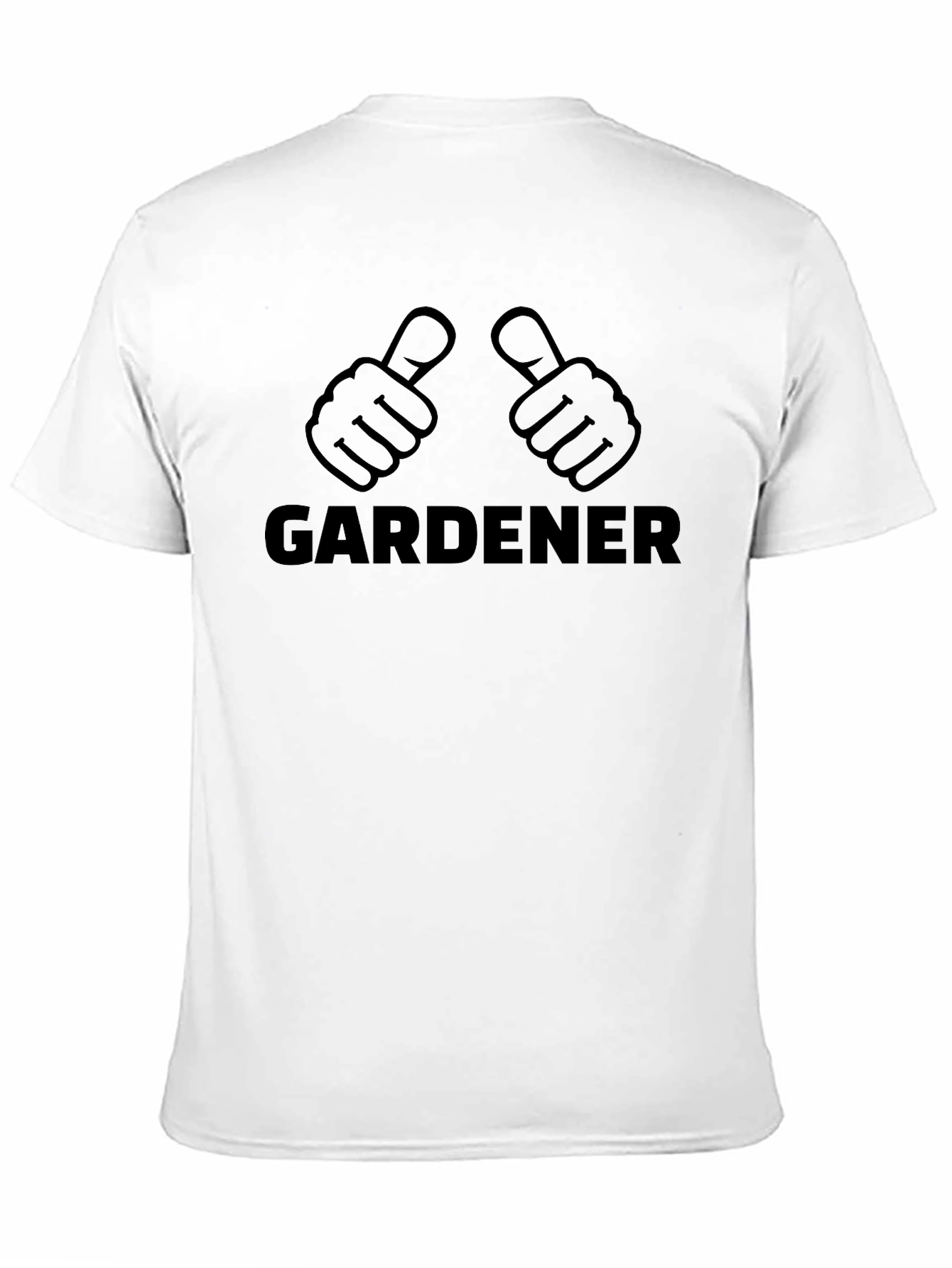 Black Gardener T-Shirt - Funny Thumbs Up Design view 11