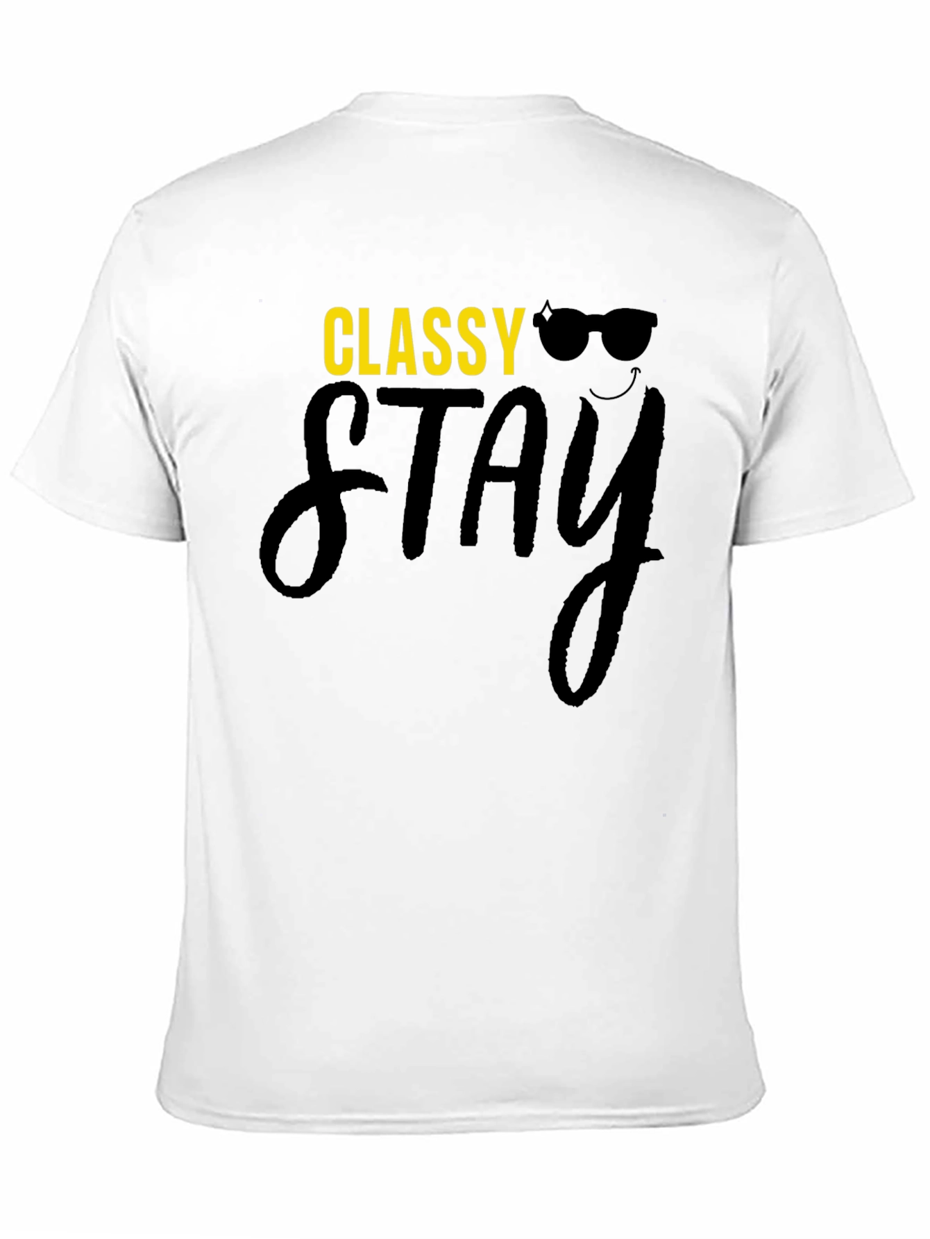 Black Classy Stay Black Graphic T-Shirt view 11