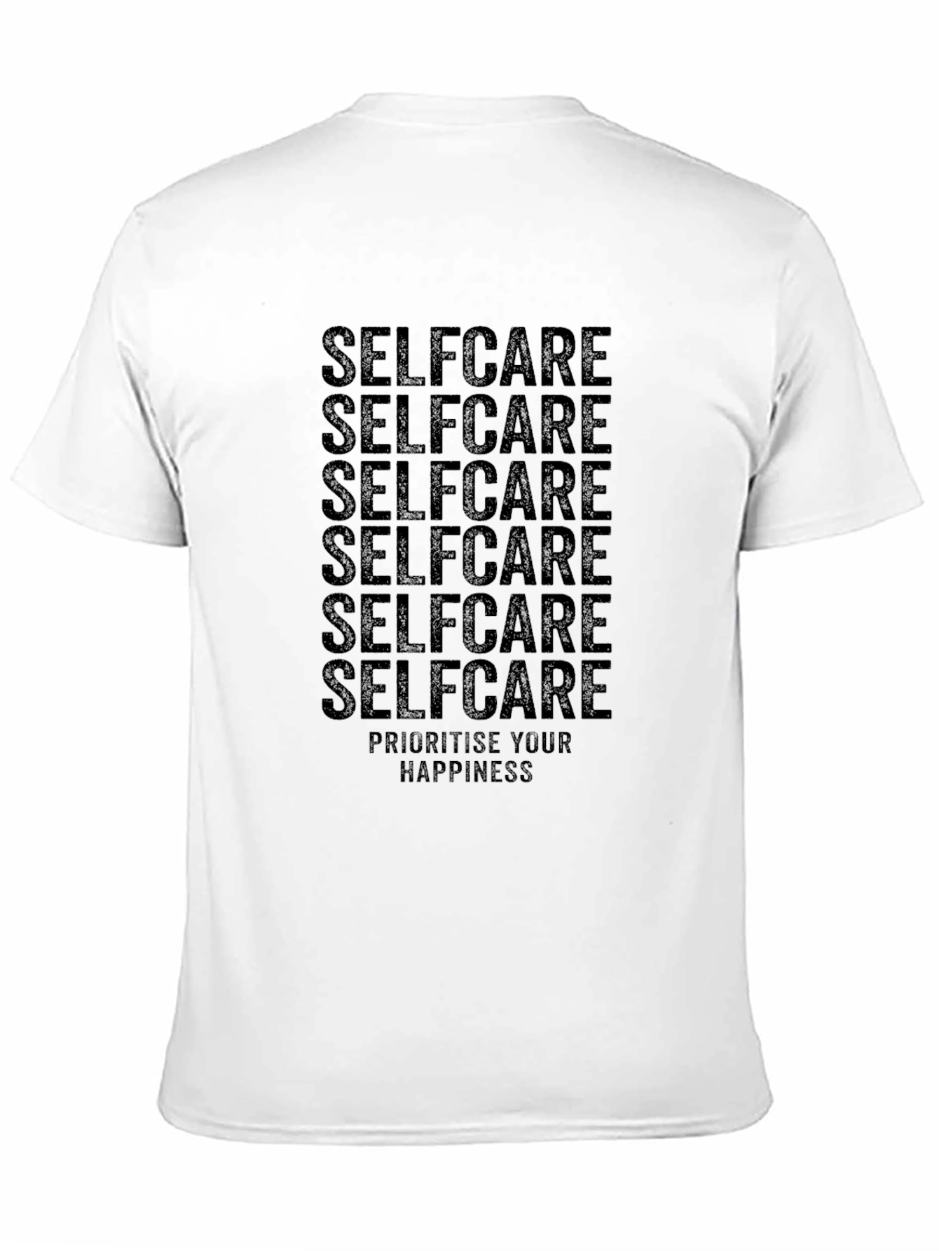 Black Selfcare Graphic Print Crew Neck T-Shirt view 11