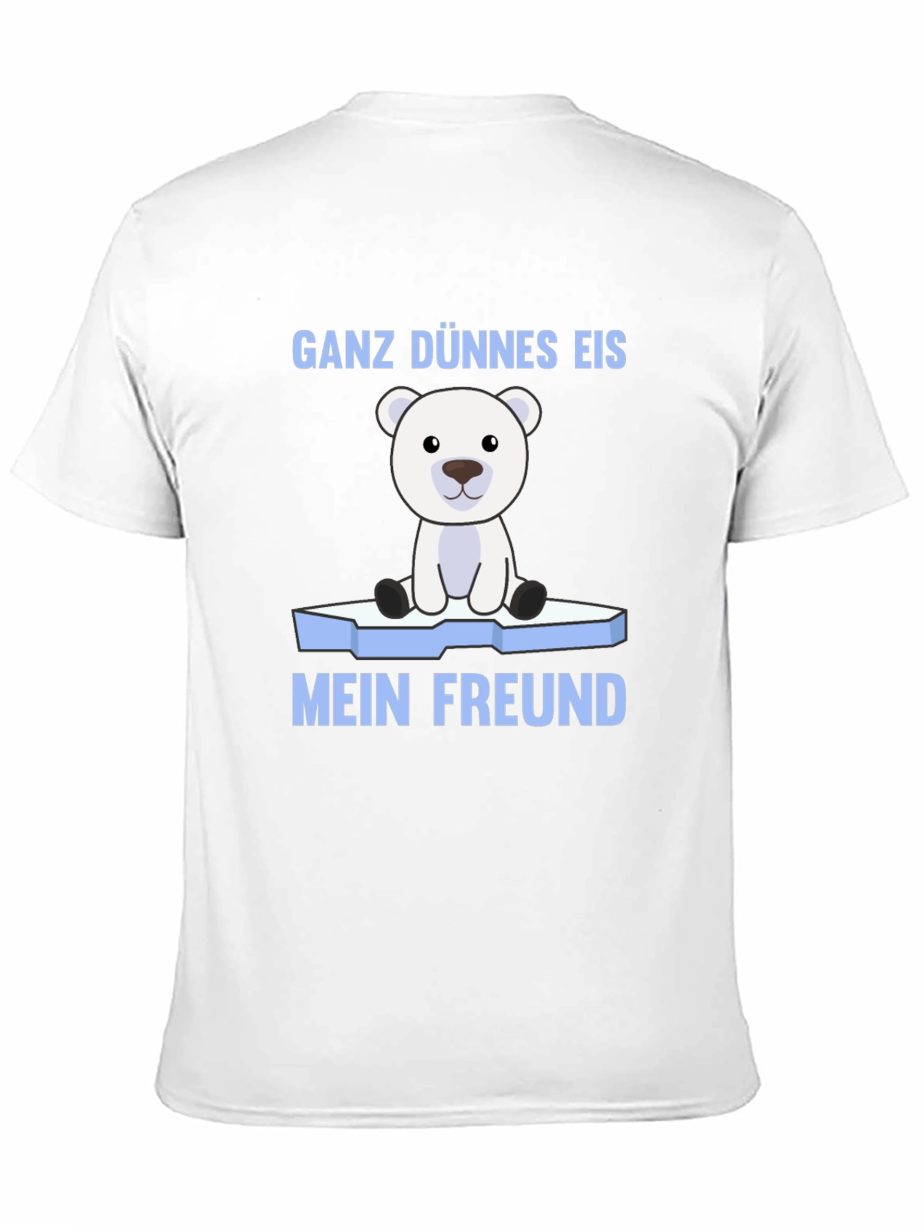 Black Ganz Dünnes Eis Mein Freund Polar Bear T-Shirt view 11