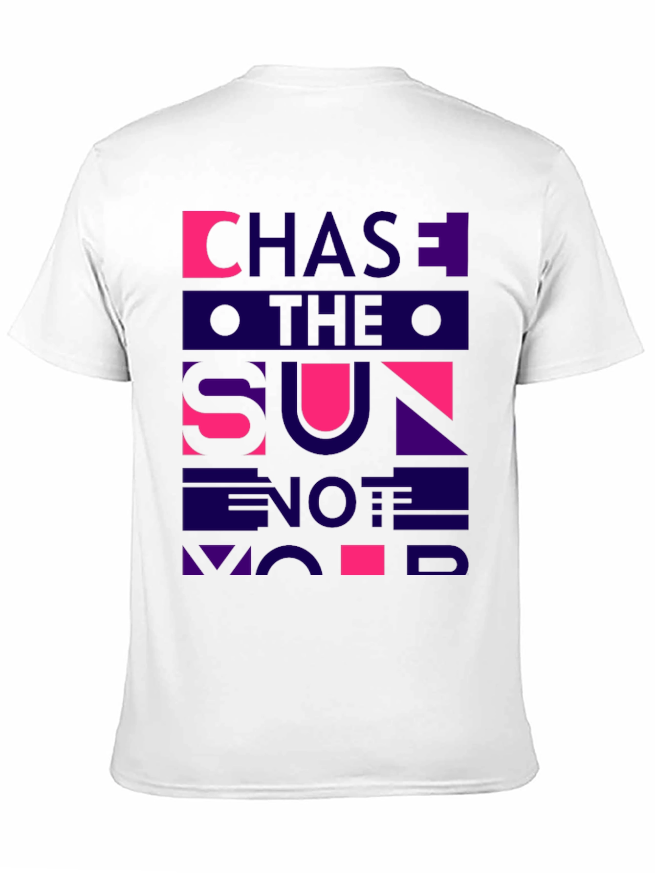Black Chase The Sun Graphic Tee - Black Cotton Casual T-Shirt view 11