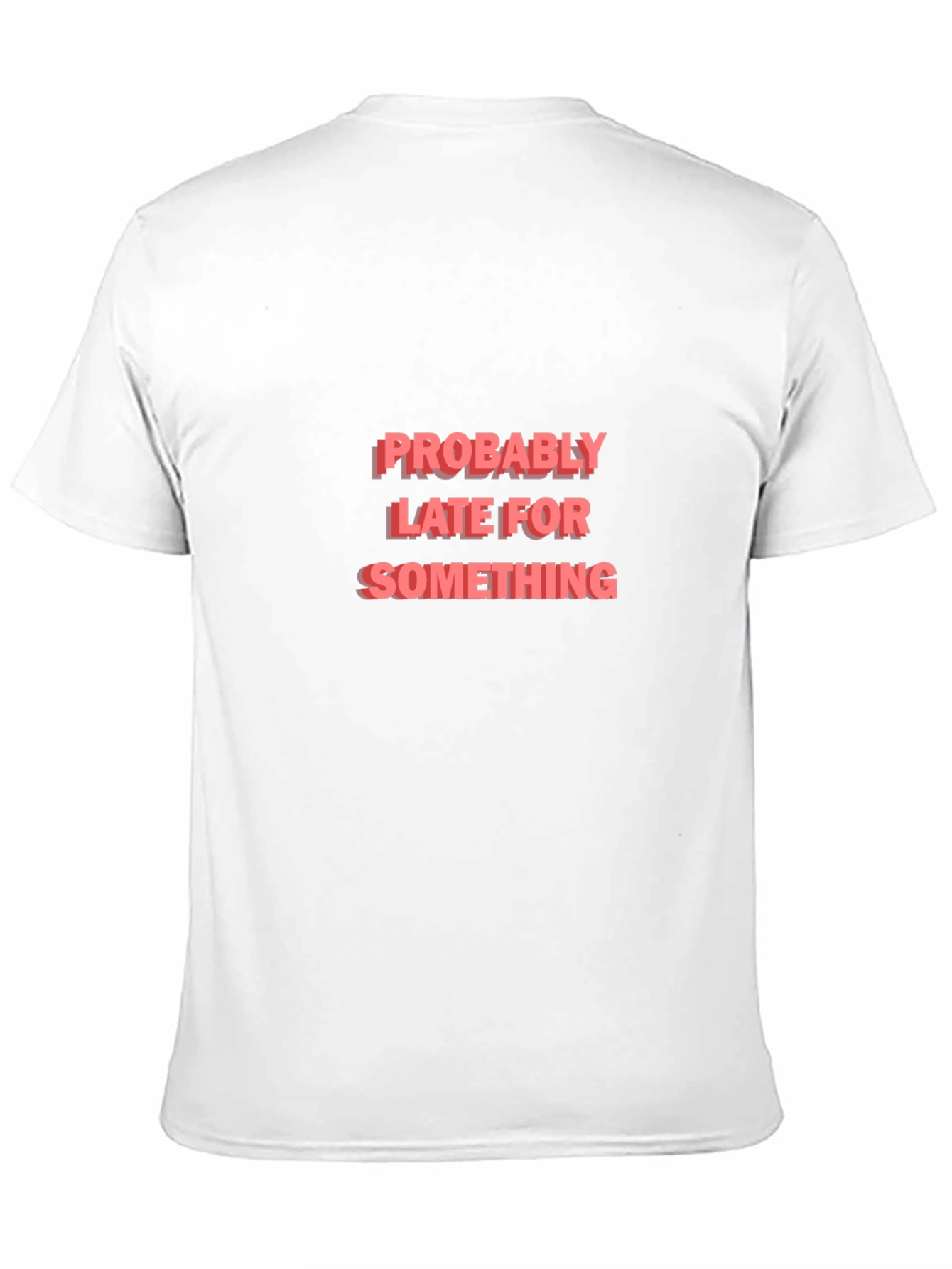 Black Funny 'Probably Late' Black Graphic Tee view 11