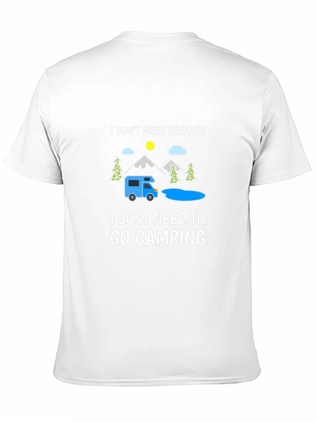 Black Camping Therapy T-Shirt: Outdoor Adventure Tee view 11