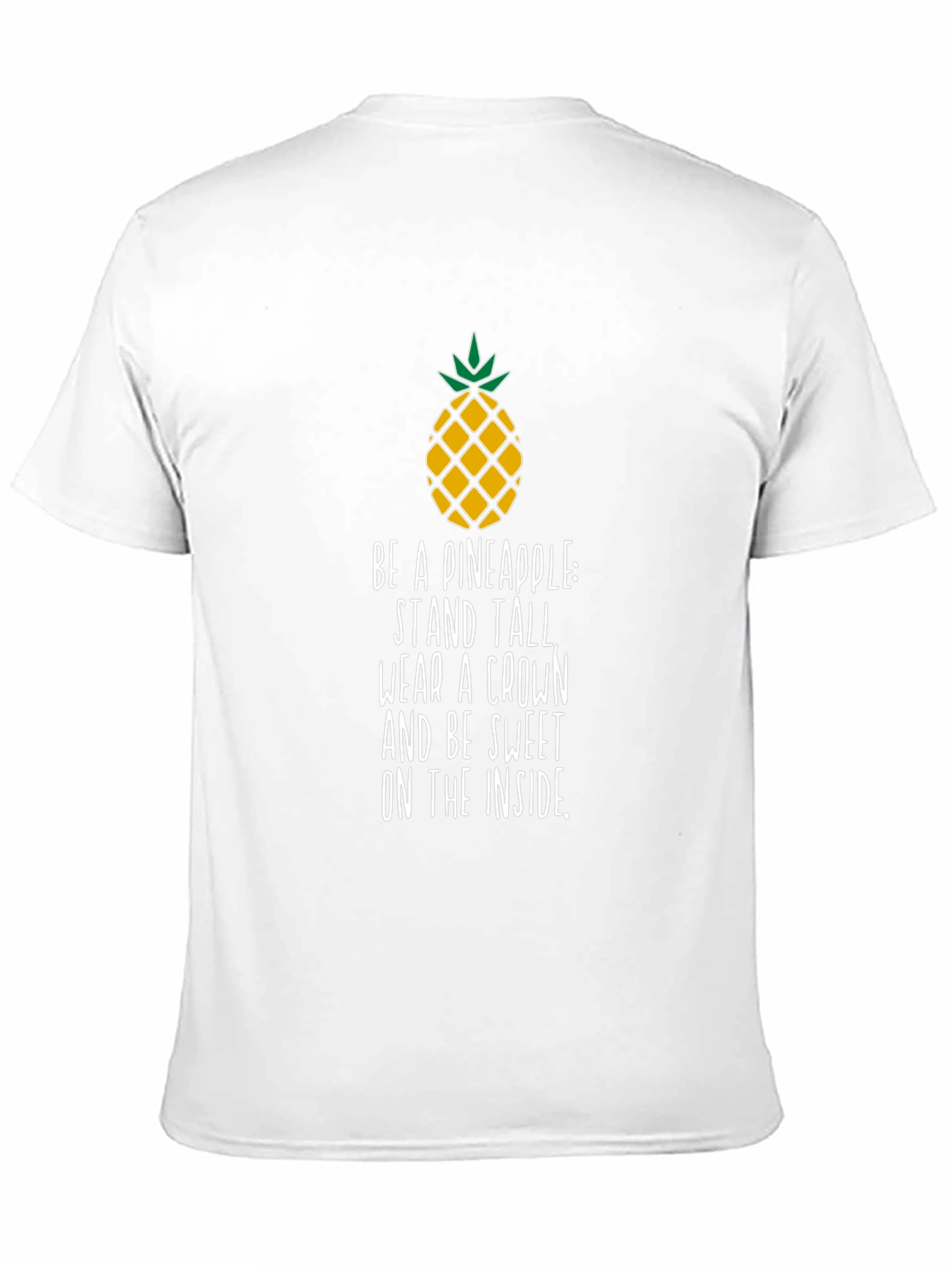 Black Pineapple Inspirational Quote Men's T-Shirt view 11