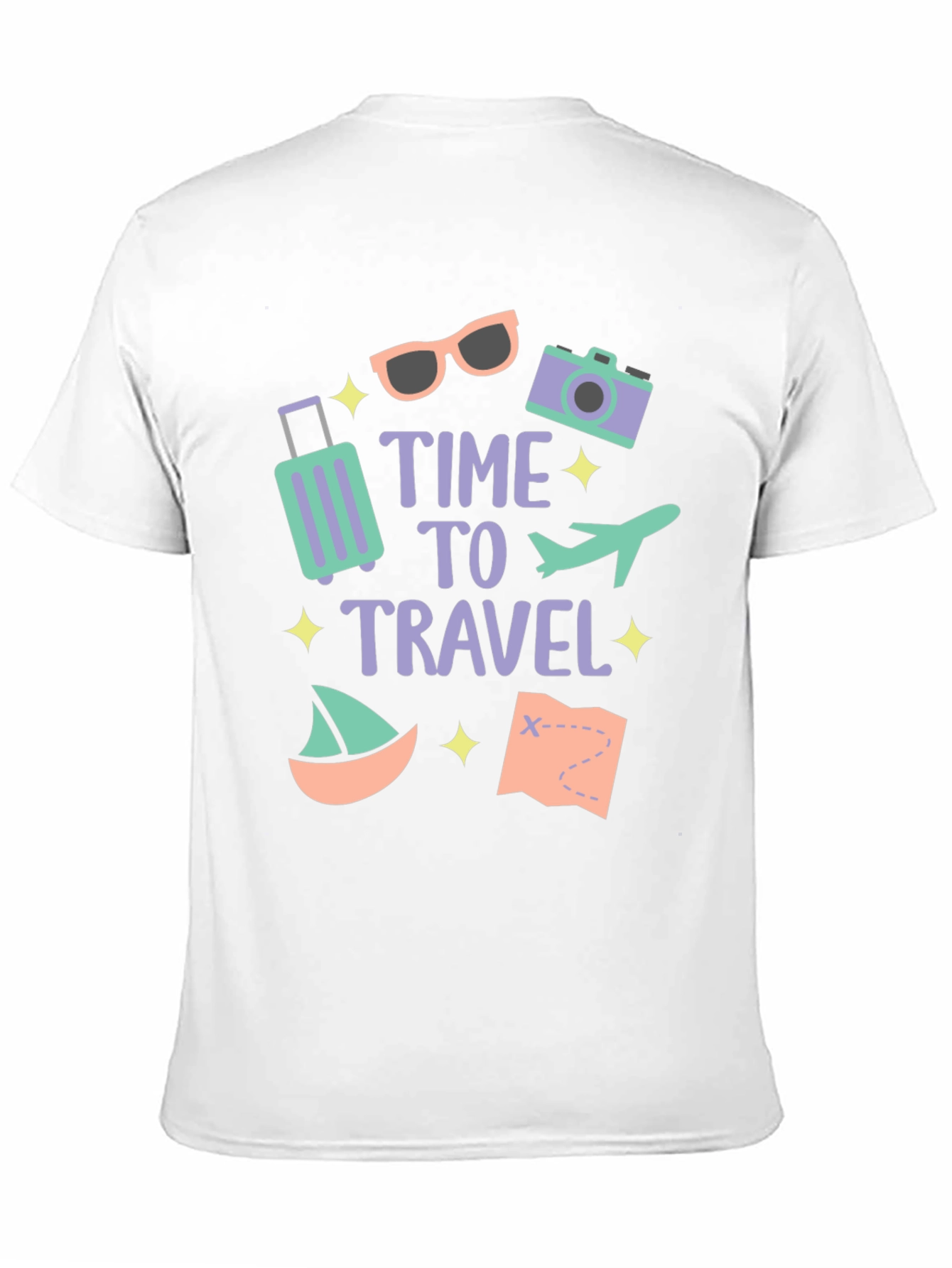 Black Time to Travel T-Shirt view 11
