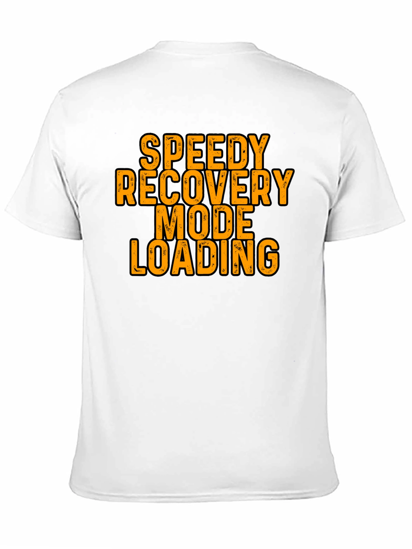 Black Speedy Recovery Mode Loading Graphic Tee view 11