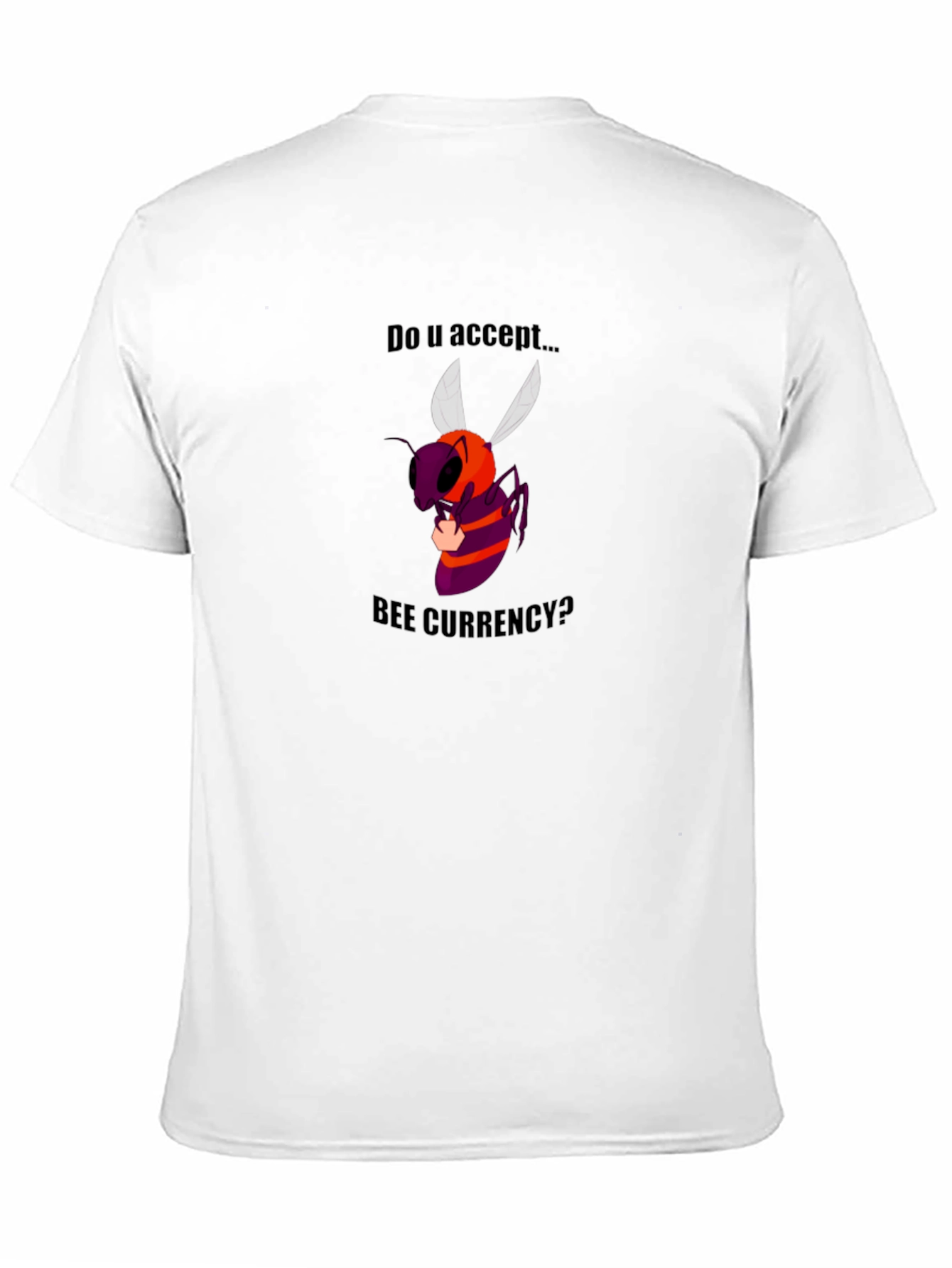 Black Bee Currency Graphic Tee - Accept Crypto? view 11