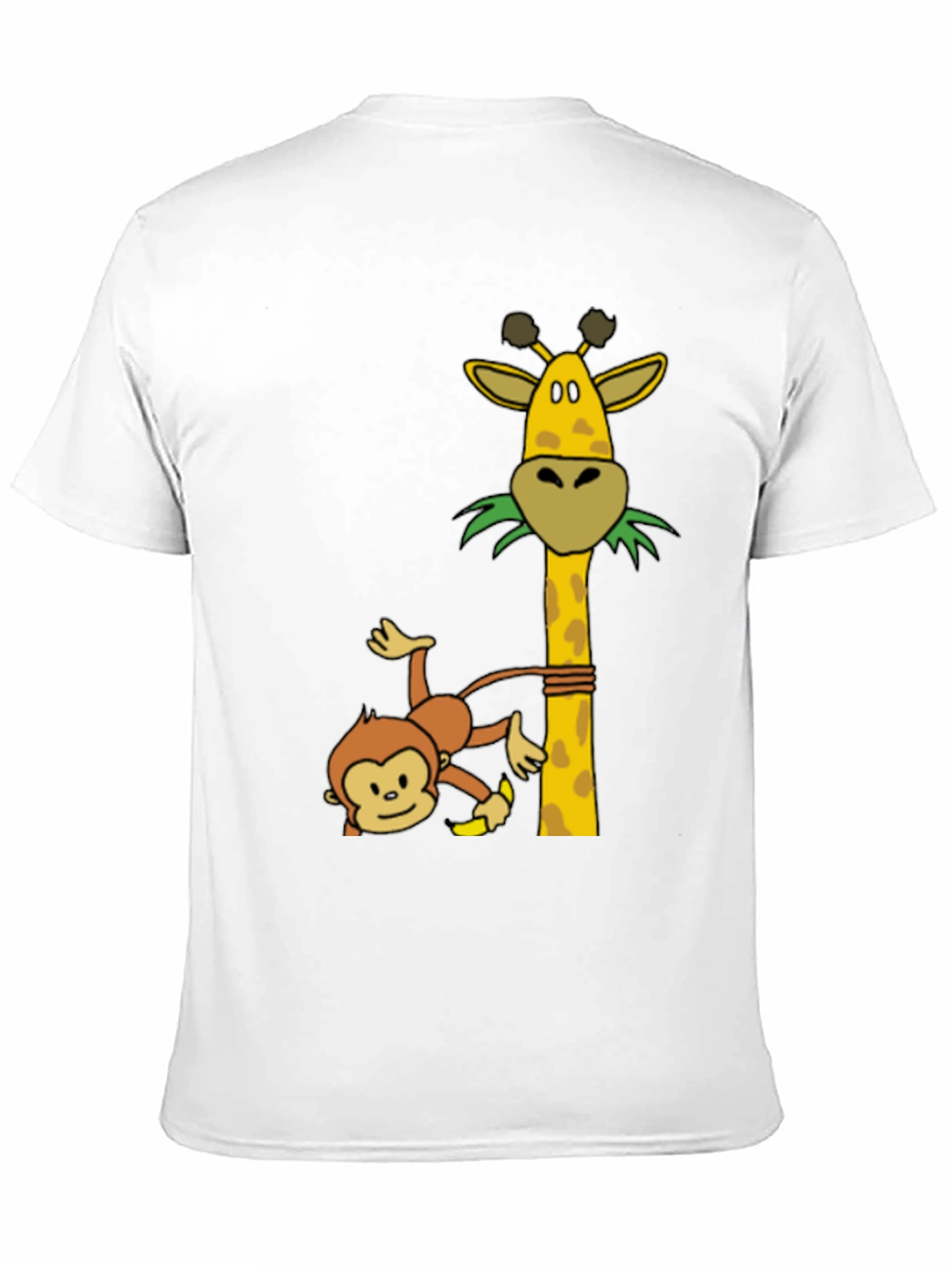 Black Monkey & Giraffe Graphic Tee view 11