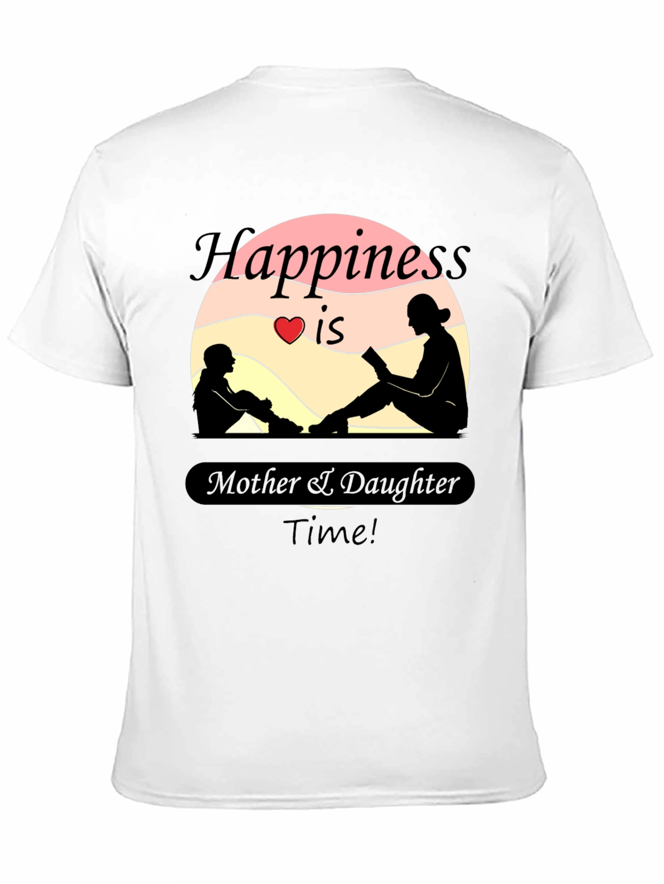 Black Mother & Daughter Time T-Shirt - Black Graphic Tee view 11