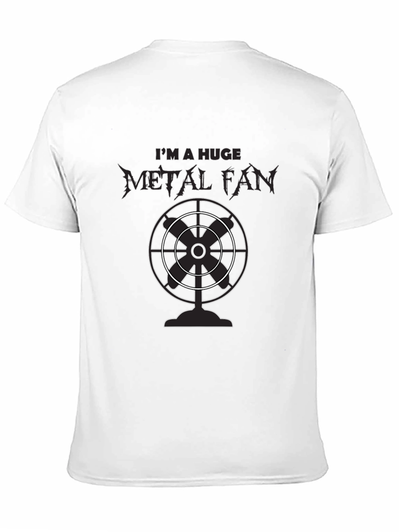 Black Metal Fan Graphic T-Shirt - Black Crew Neck view 11